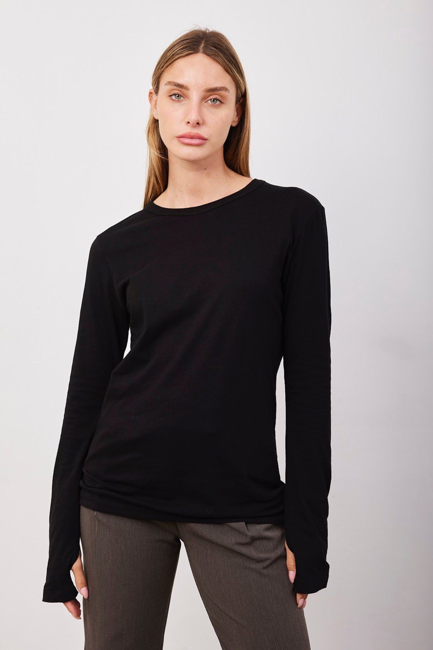 חולצת כותנה ארוכה שרוול כפפה - ITAY BRANDS