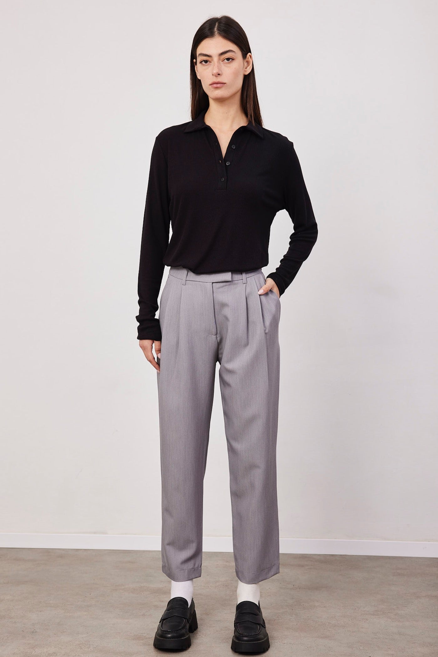 מכנסיים מחויטים באורך הקרסול - ITAY BRANDS