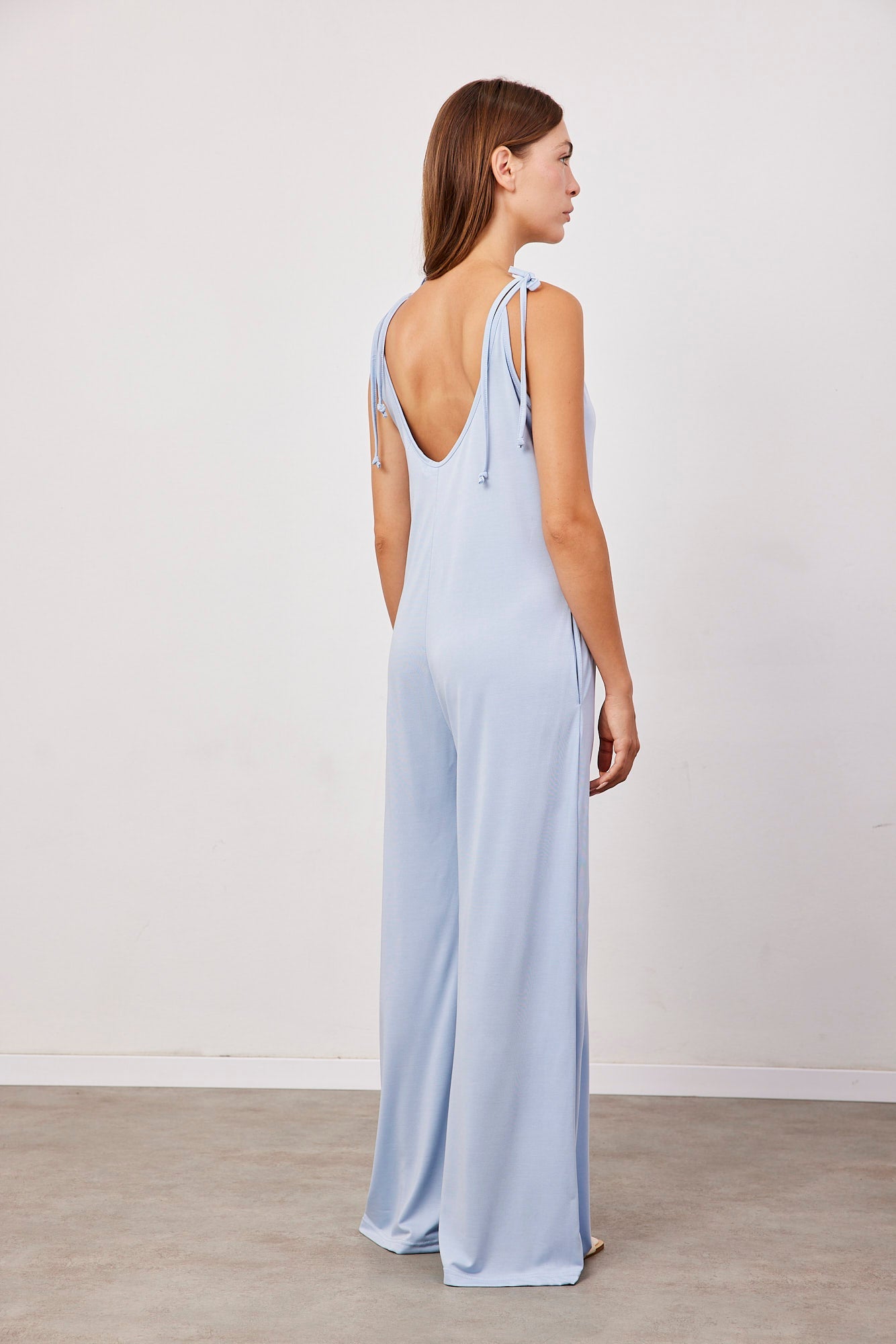 אוברול ארוך עם כתפיות נקשרות - ITAY BRANDS