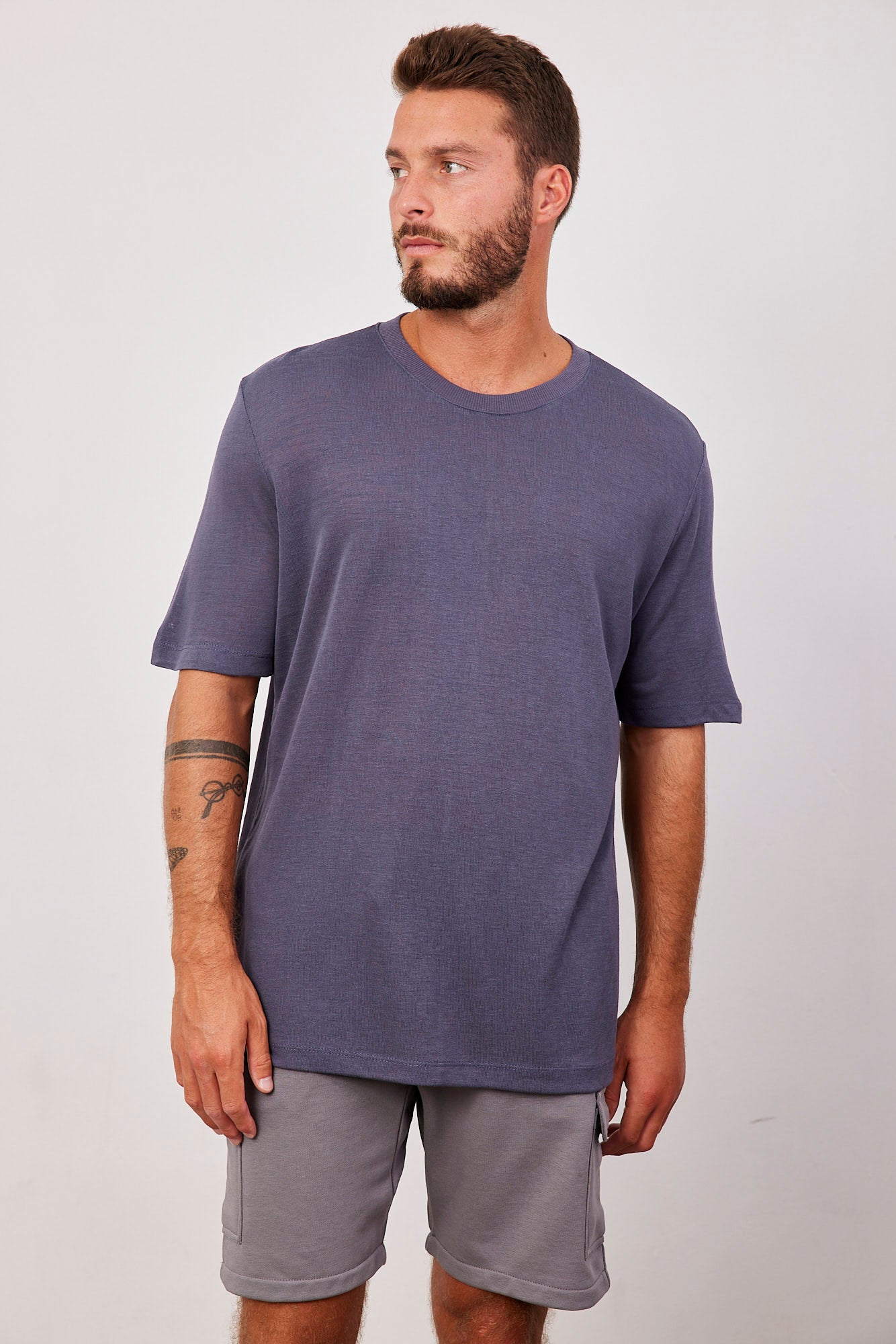 טי-שרט במראה פשתן - ITAY BRANDS