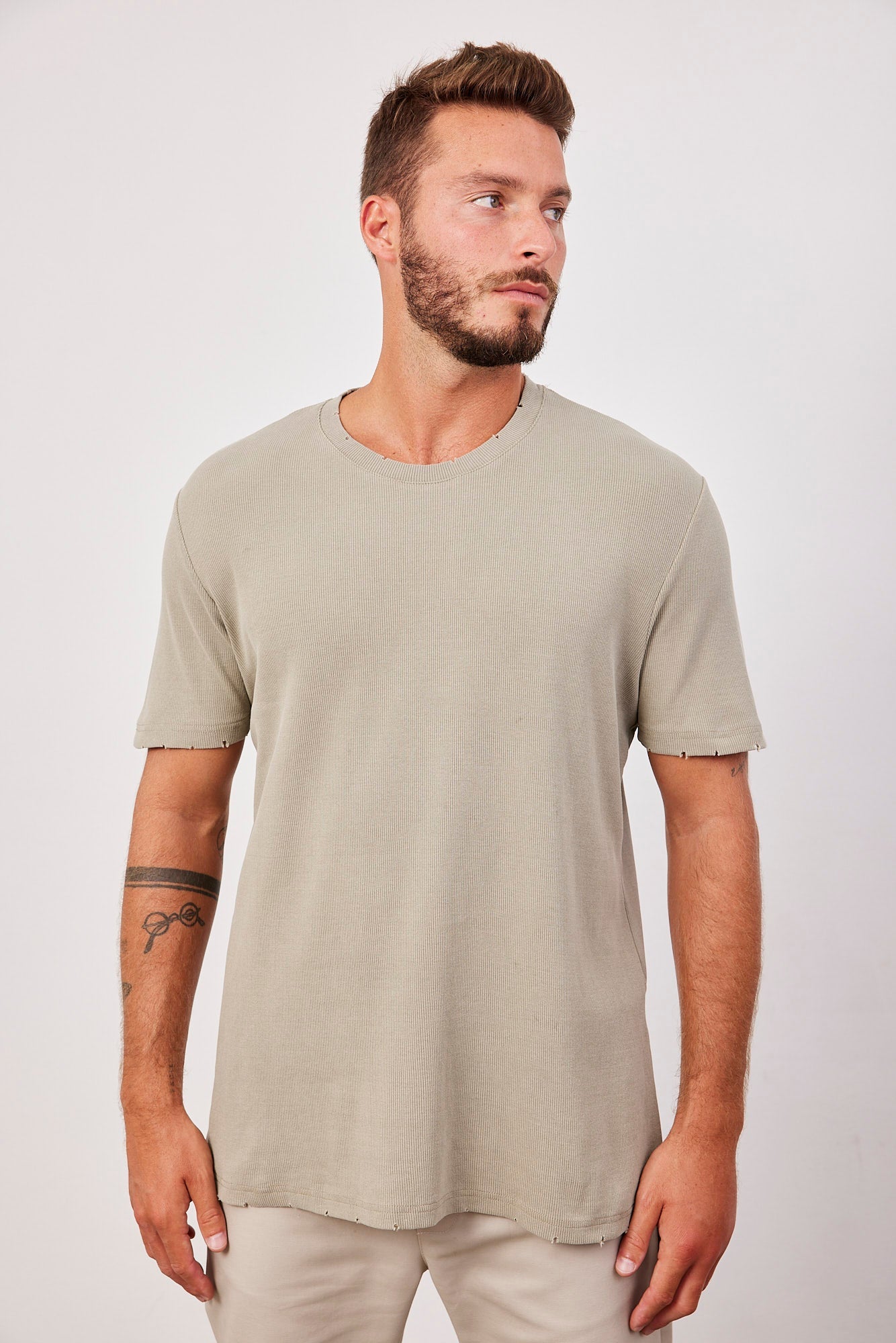 טי-שרט וופל עם קרעים - ITAY BRANDS