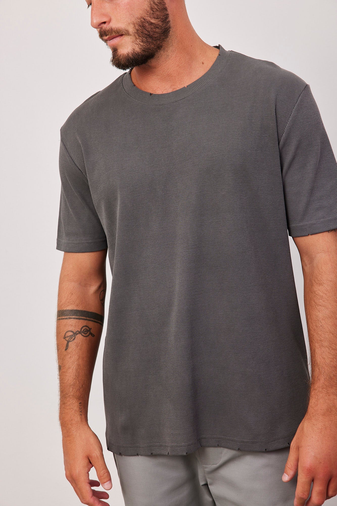 טי-שרט וופל עם קרעים - ITAY BRANDS