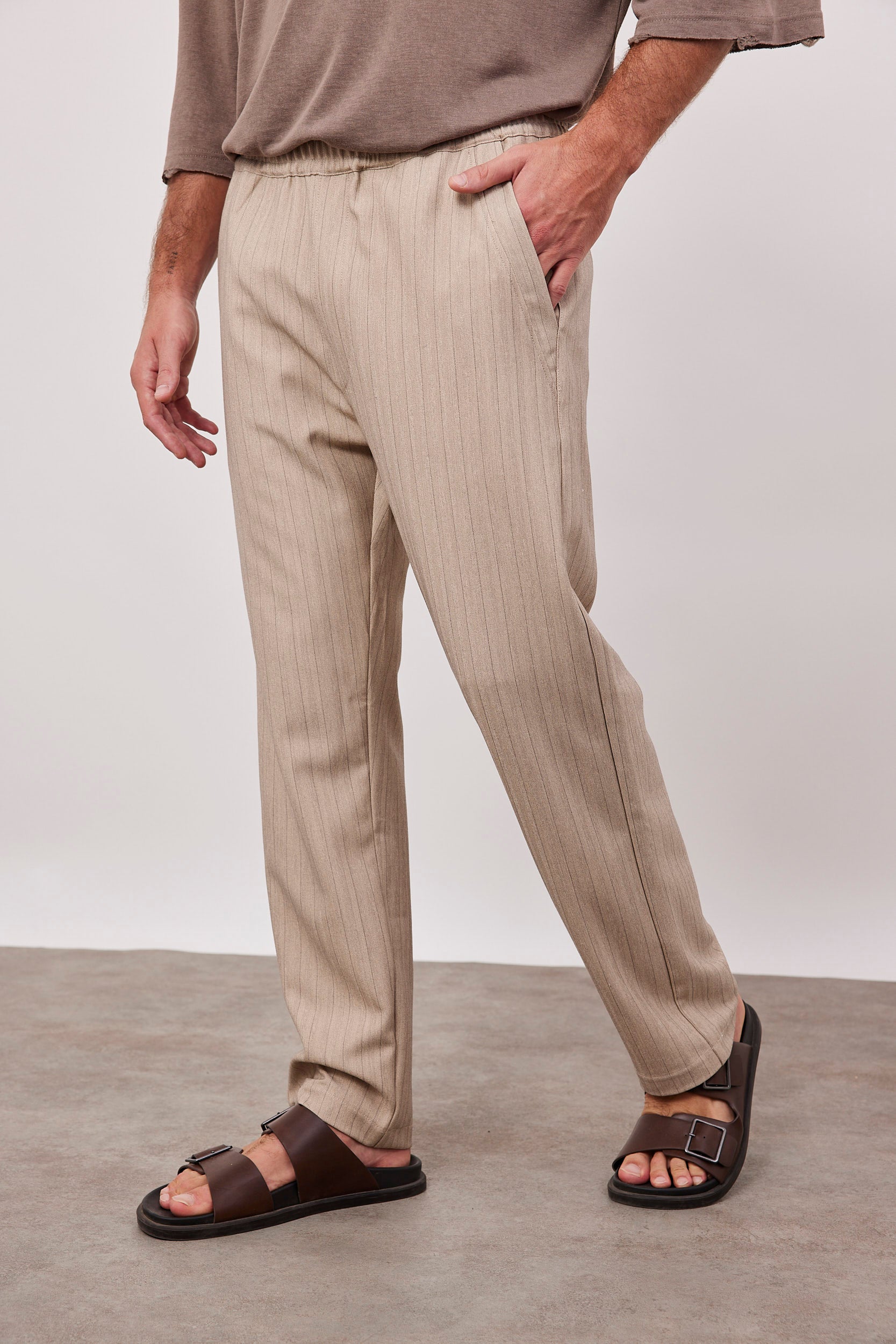 מכנסי פסים עם גומי