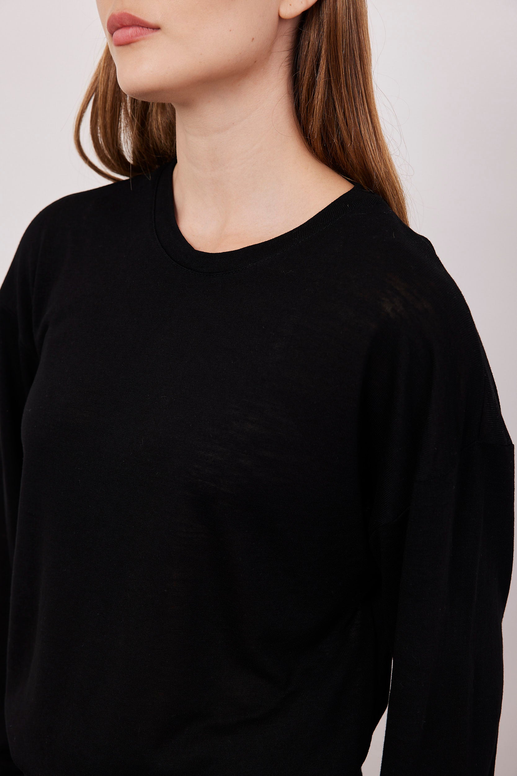 חולצת סלאב ארוכה מראה פשתן