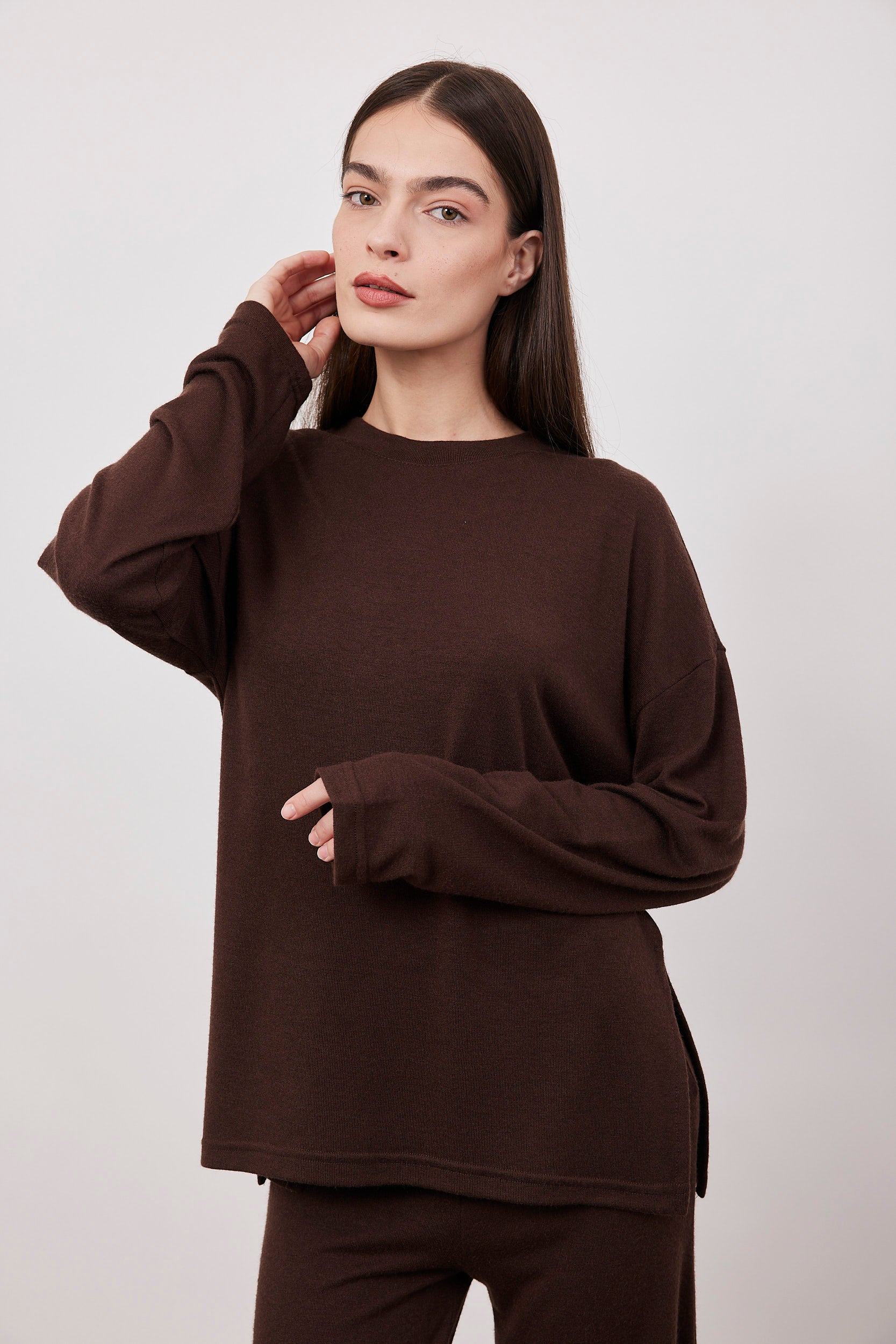 חולצת סריג ארוכה