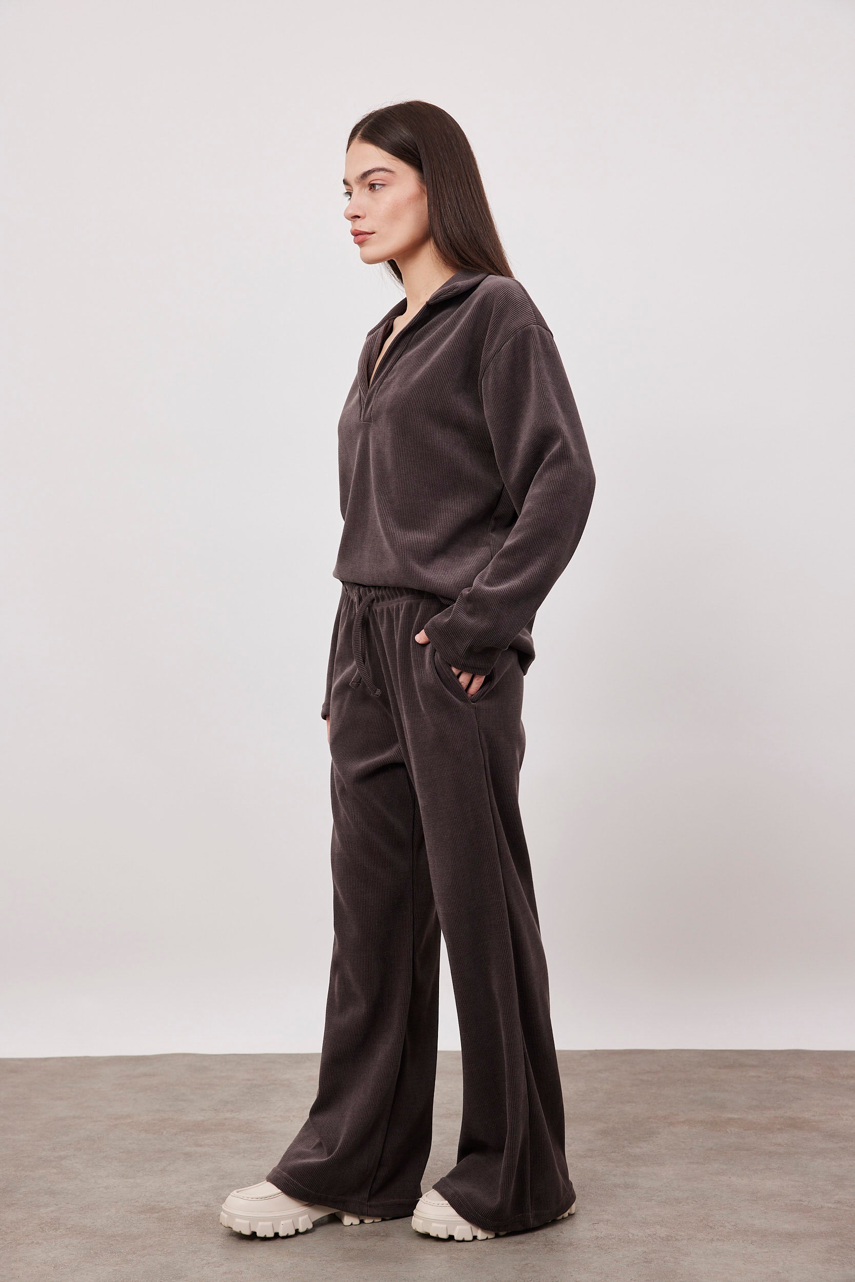 מכנסי סריג קורדרוי