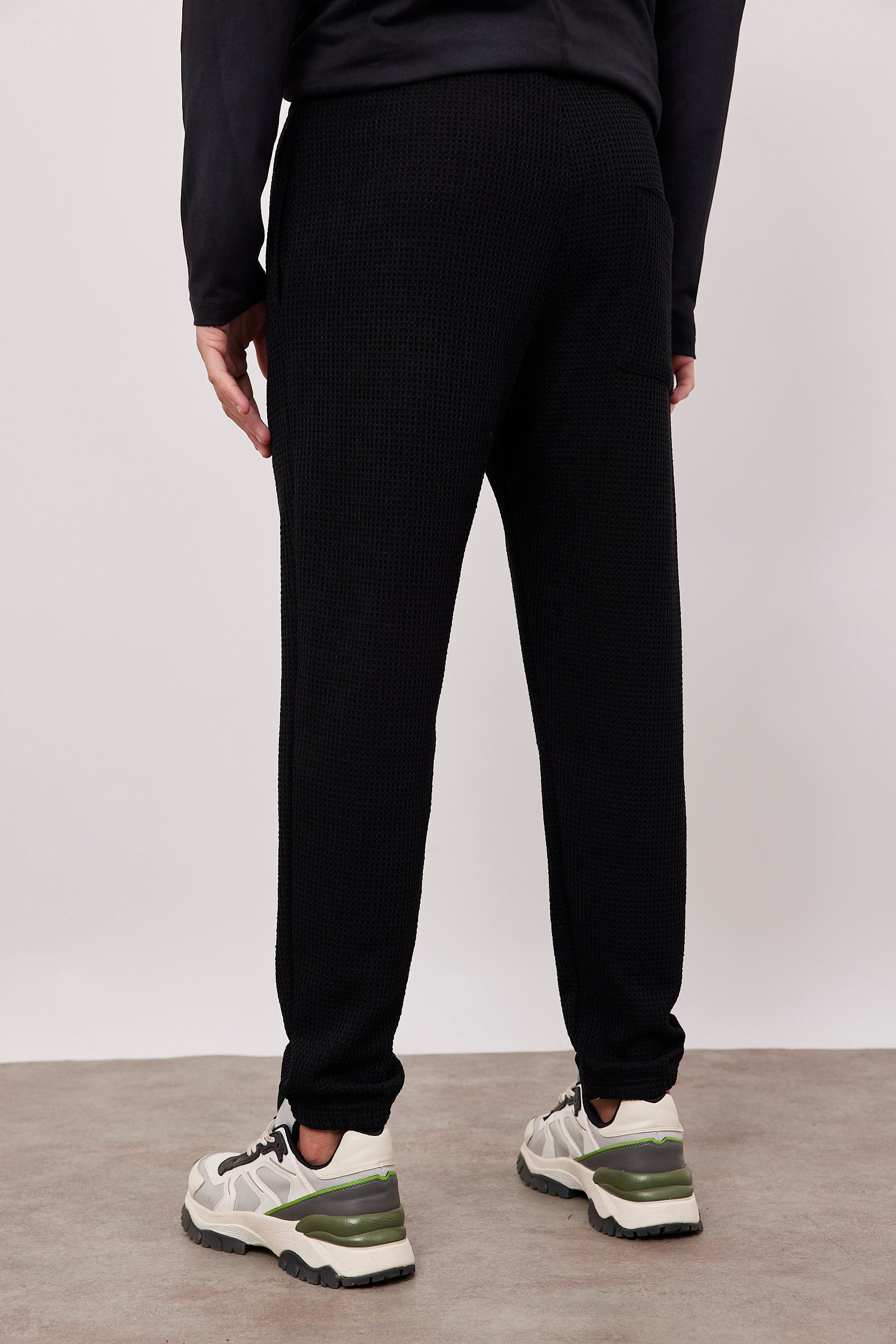 מכנסי סריג בד וופל