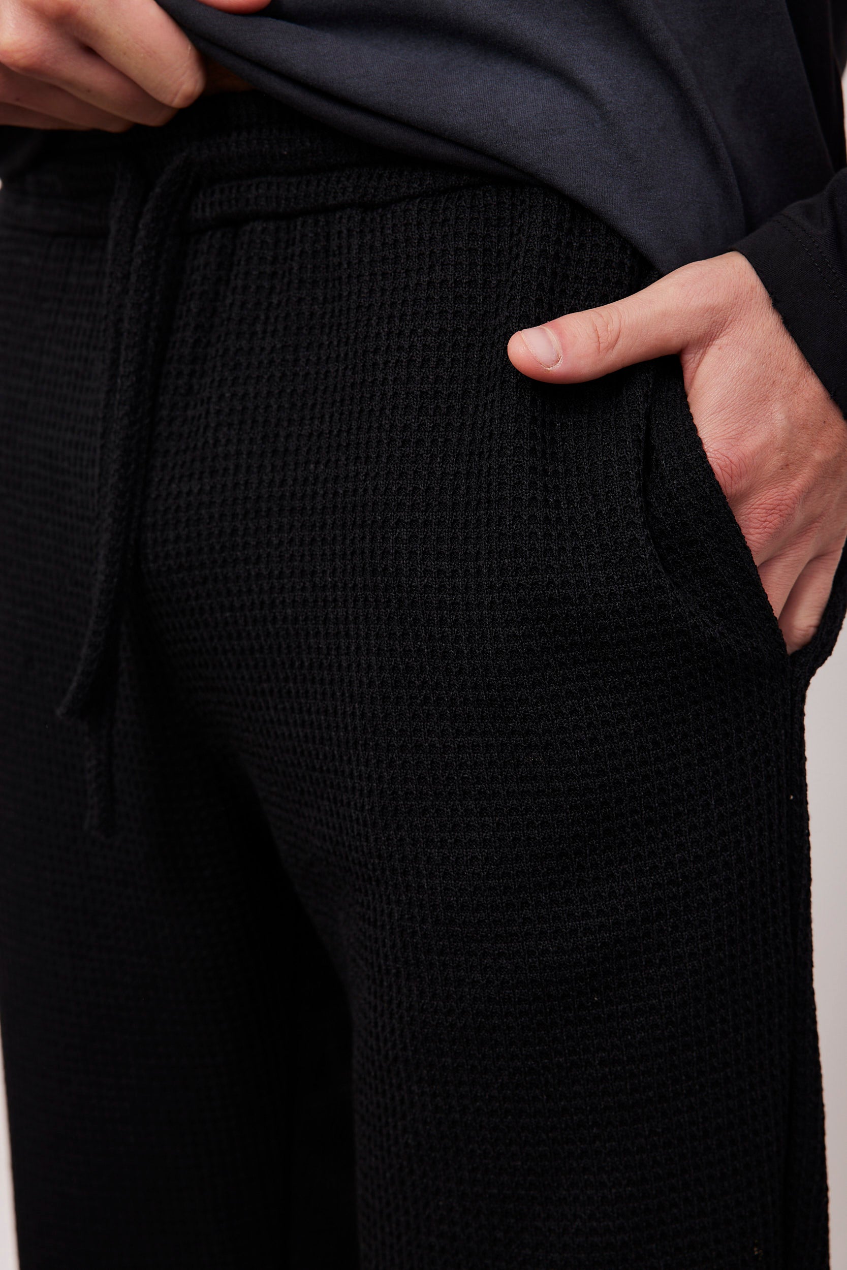 מכנסי סריג בד וופל