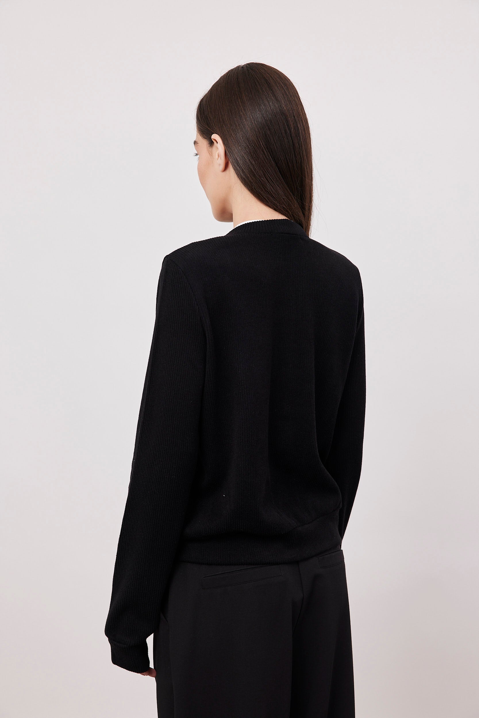 קרדיגן משולב כפתורים