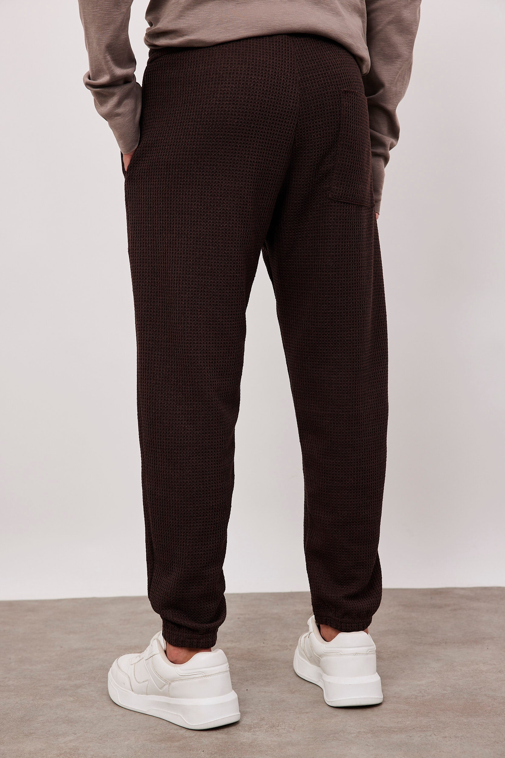 מכנסי סריג בד וופל