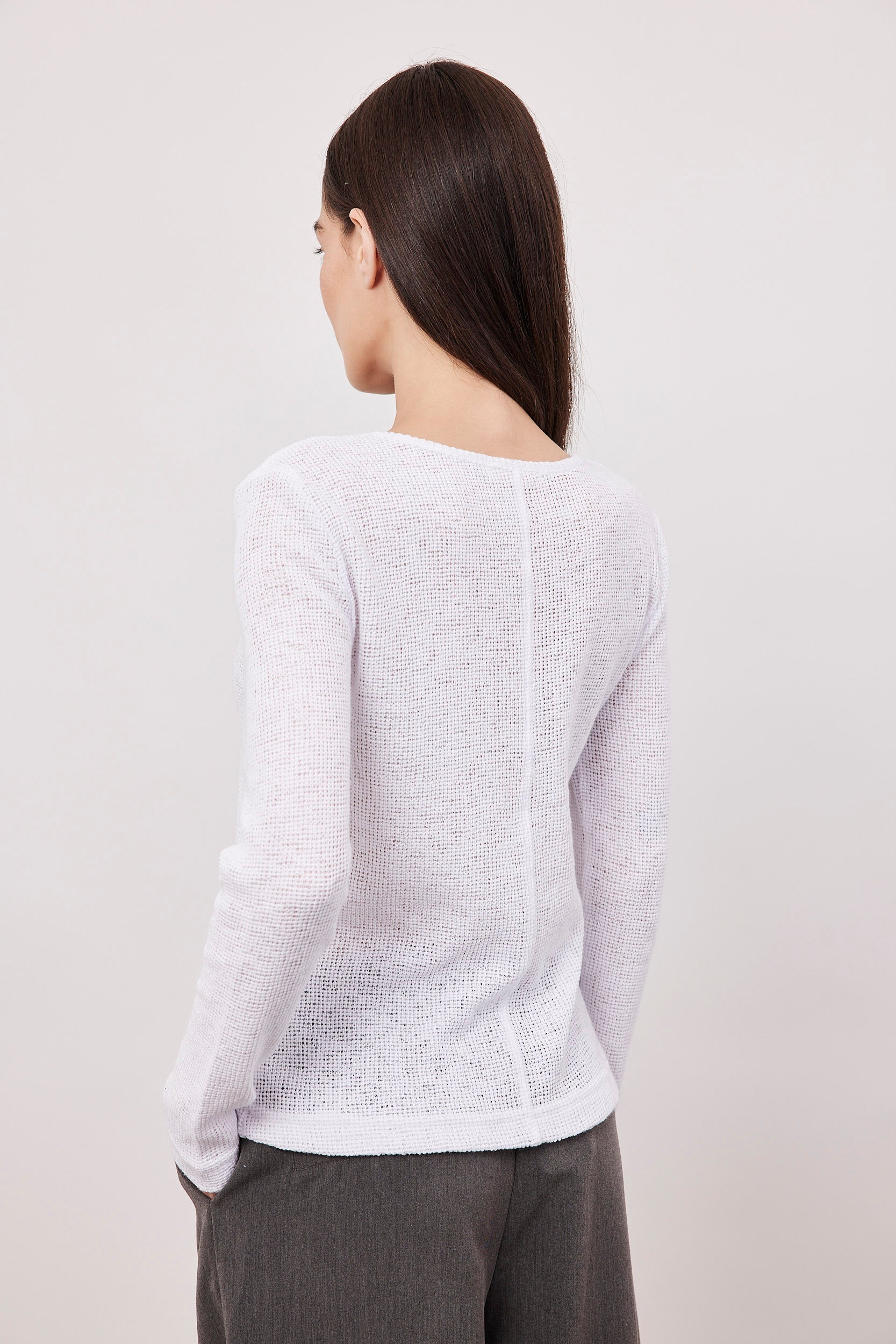 חולצת סריג ארוכה שקפקפה