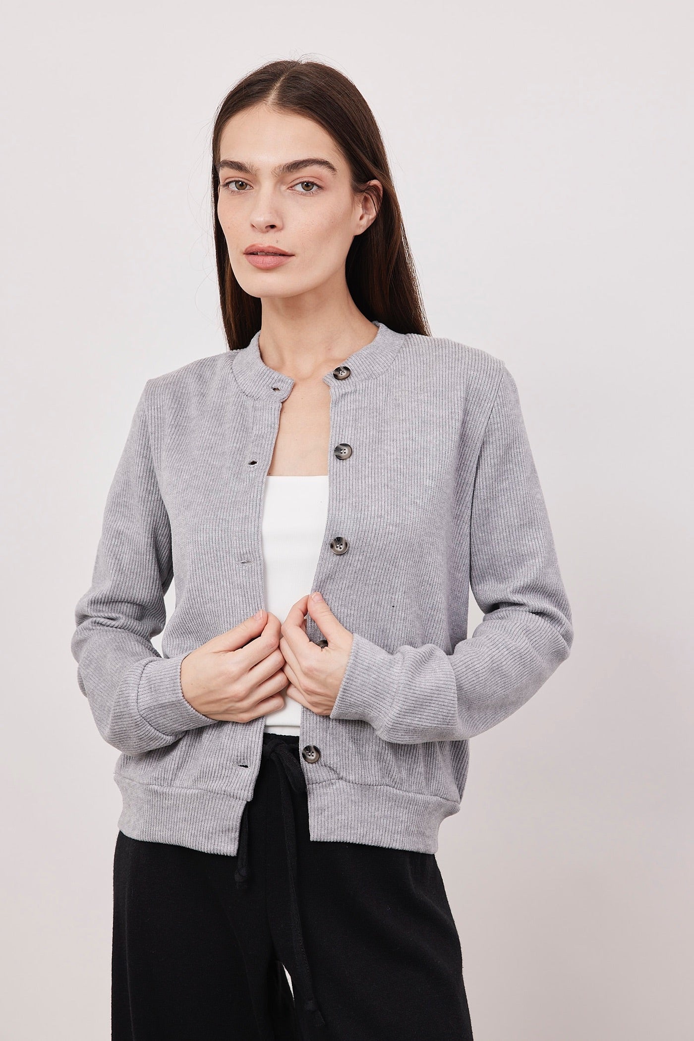 קרדיגן משולב כפתורים