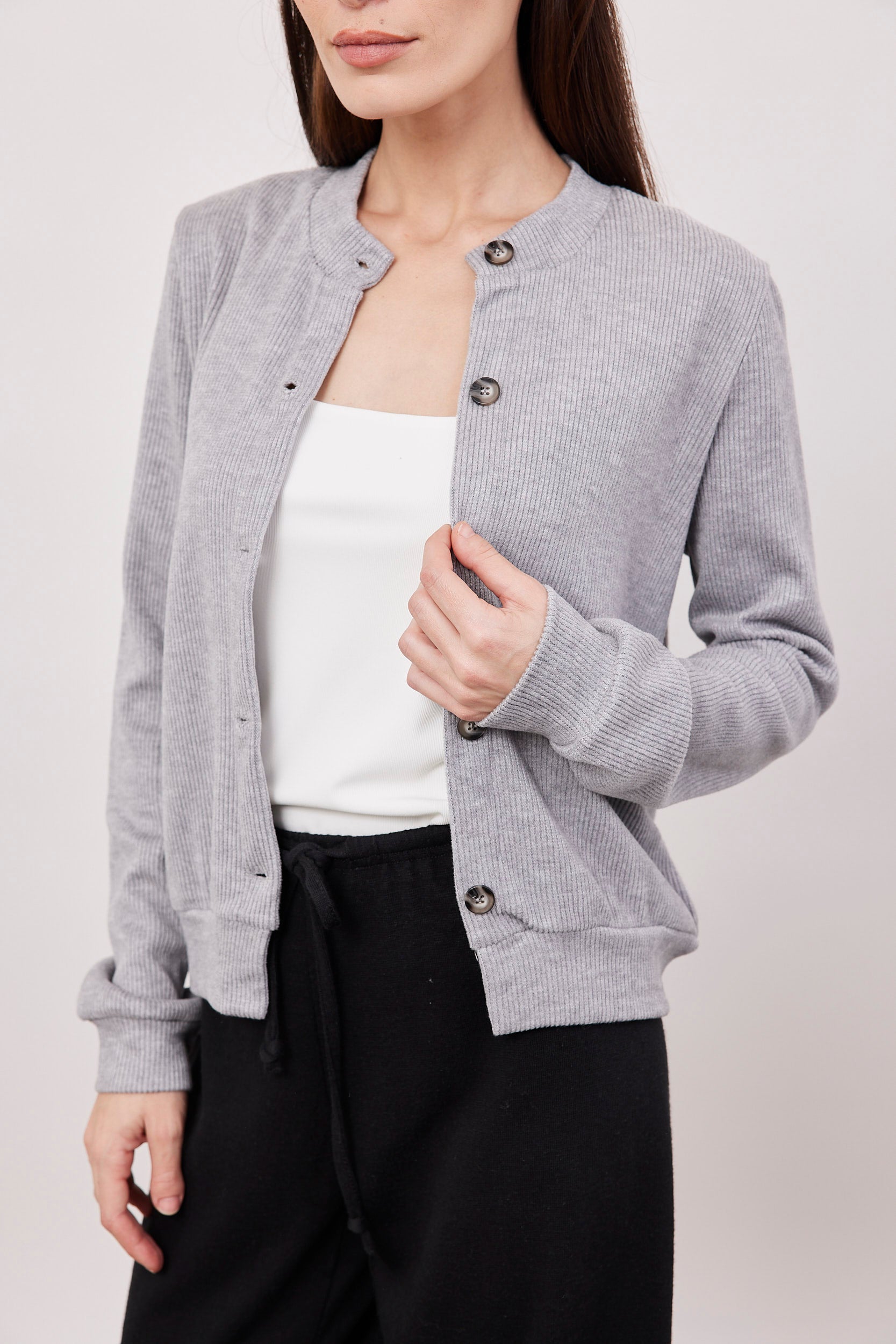 קרדיגן משולב כפתורים