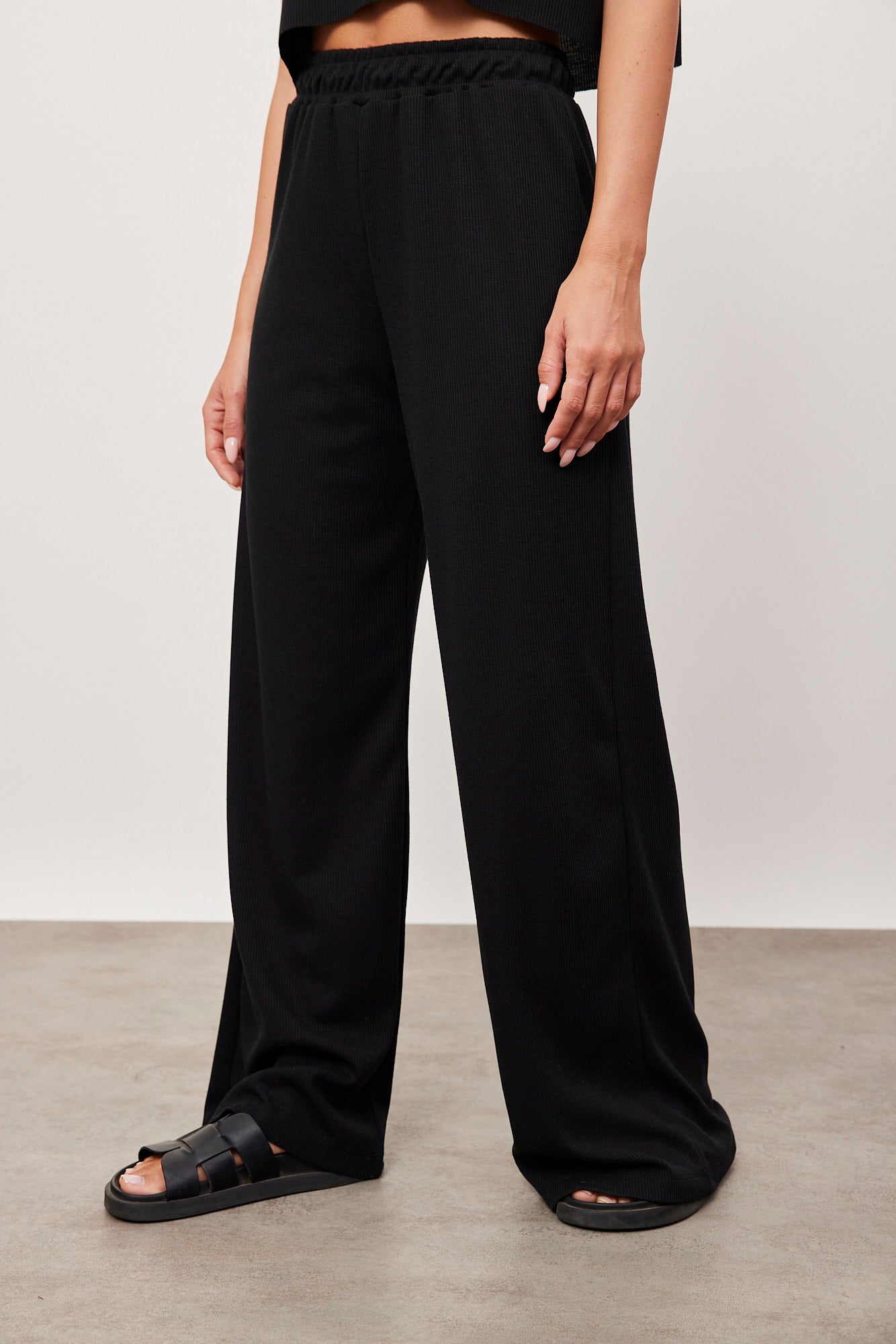 מכנסיי בד וופל מתרחבים - ITAY BRANDS