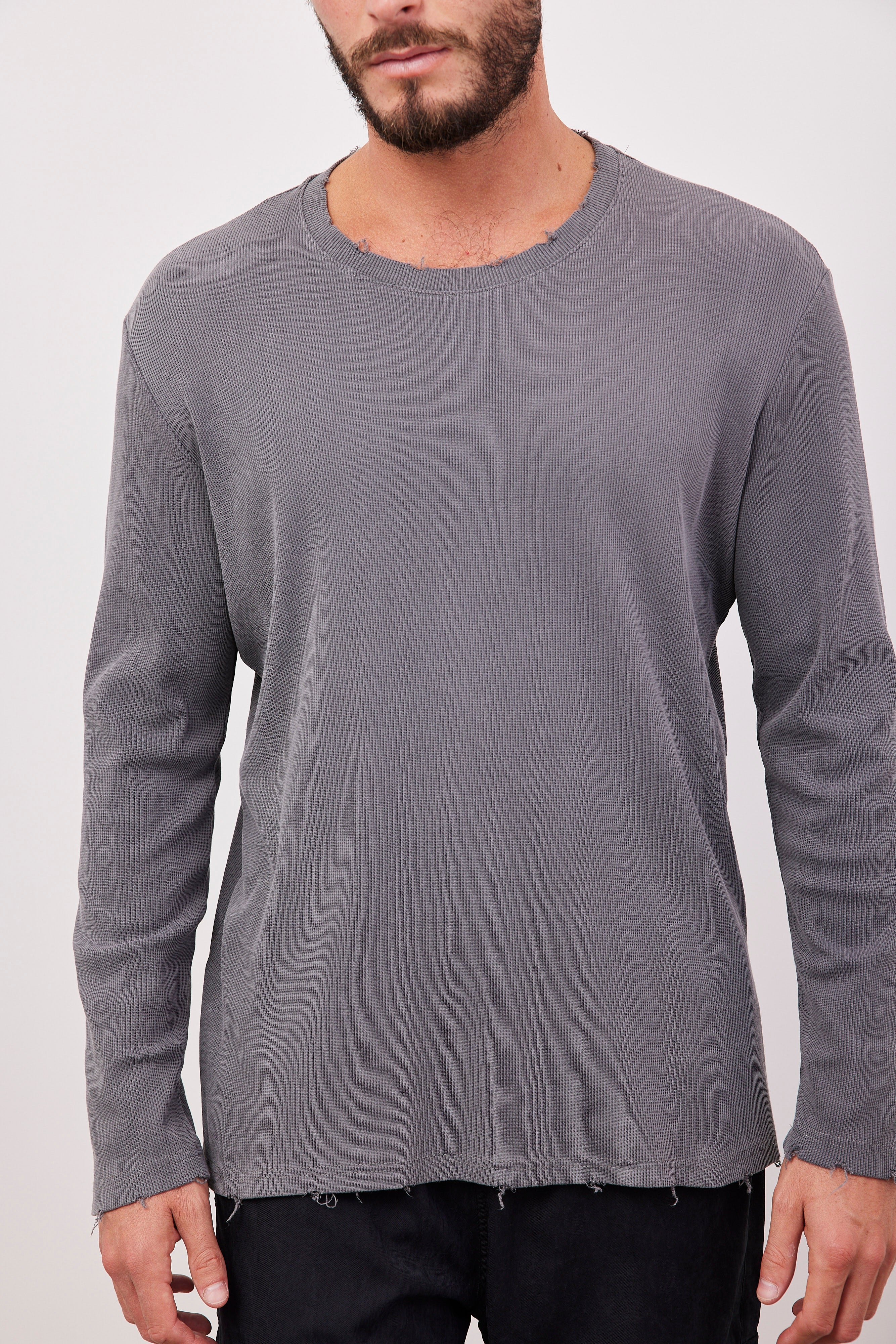 חולצה ארוכה בטקסטורת פסים בסיומת פרומה - ITAY BRANDS