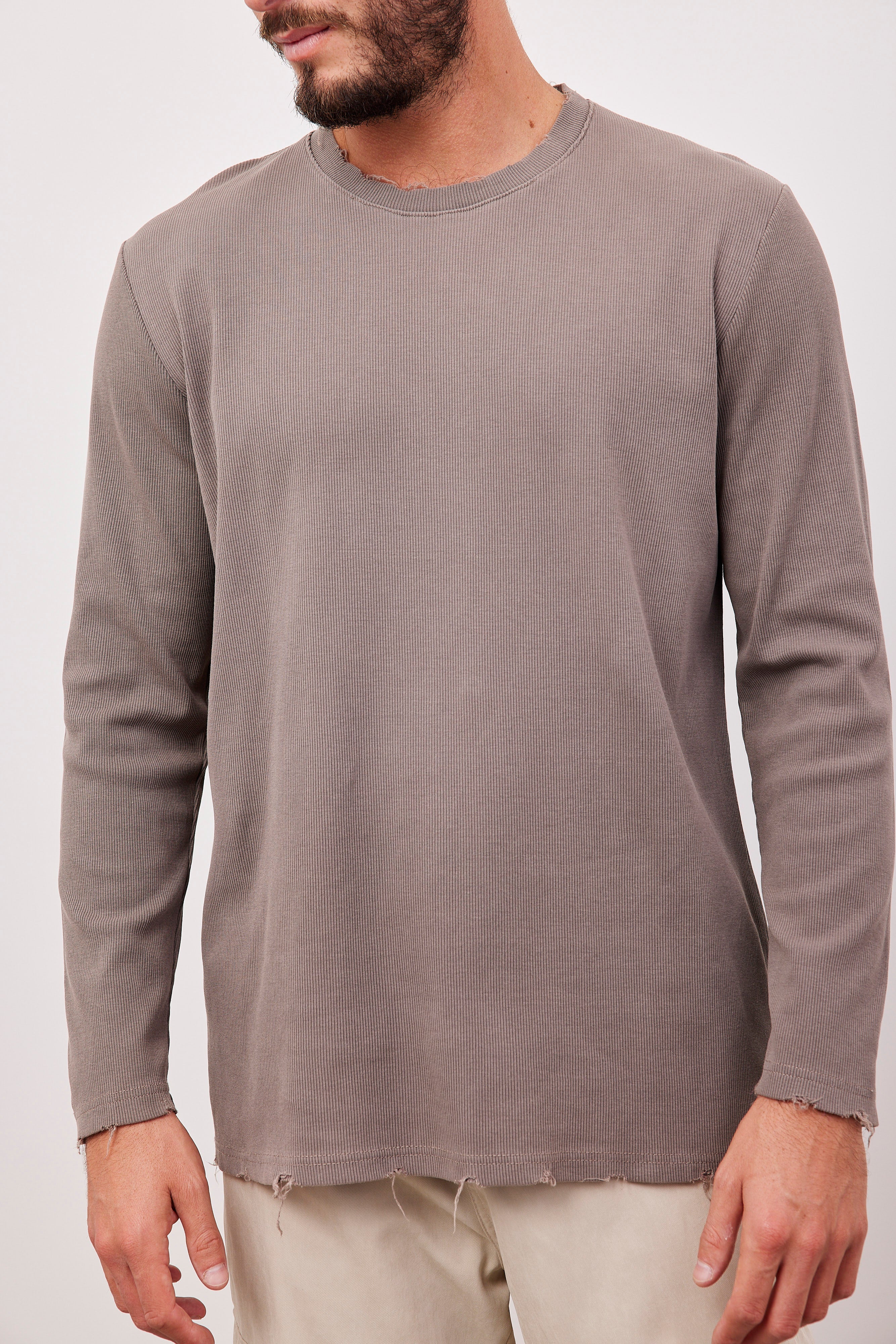 חולצה ארוכה בטקסטורת פסים בסיומת פרומה - ITAY BRANDS