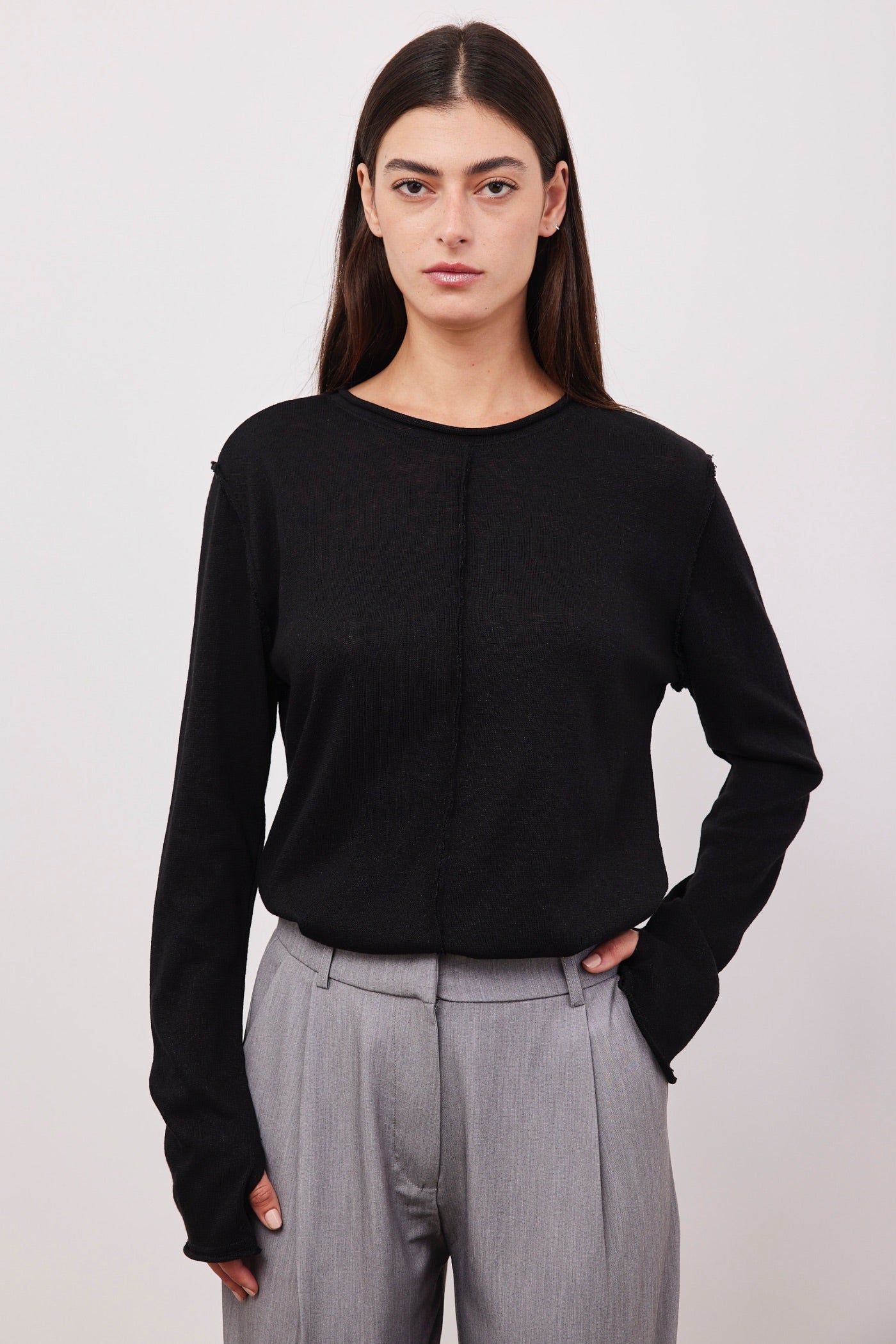 חולצה ארוכה עם תיפורים בולטים - ITAY BRANDS