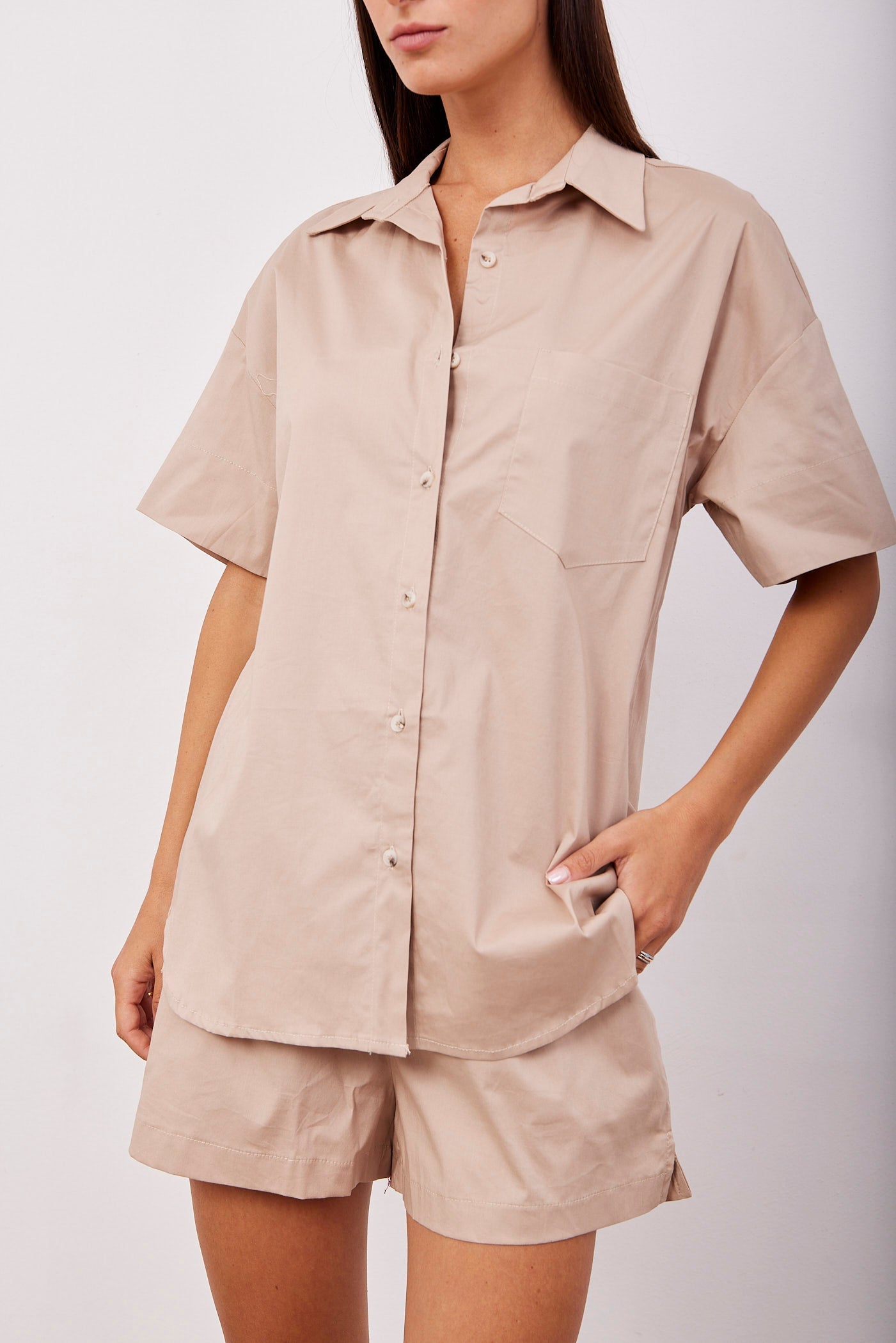 חליפת פרקל מכופתרת קצרה - ITAY BRANDS