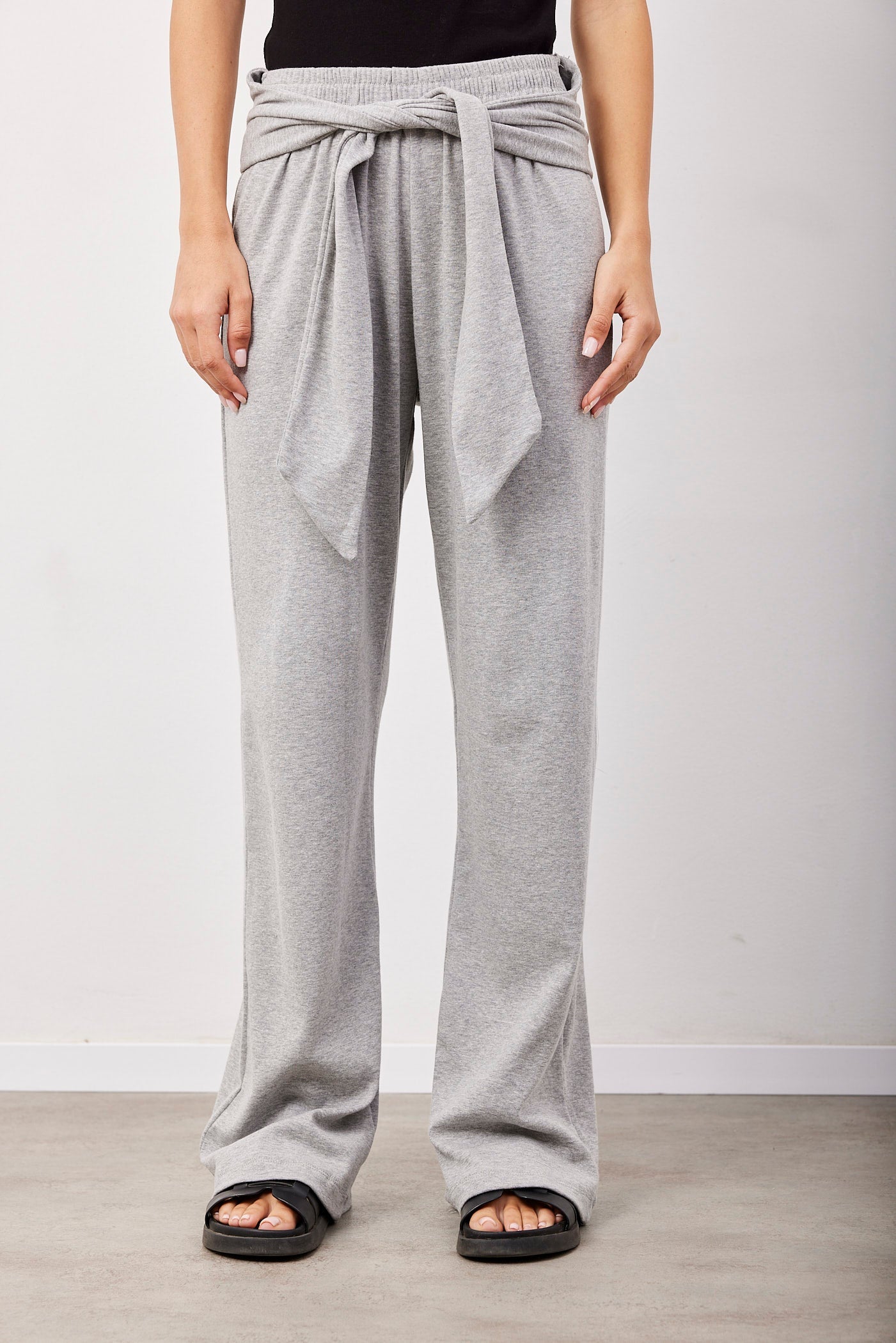 מכנסי טרנינג כותנה עם קשירה - ITAY BRANDS