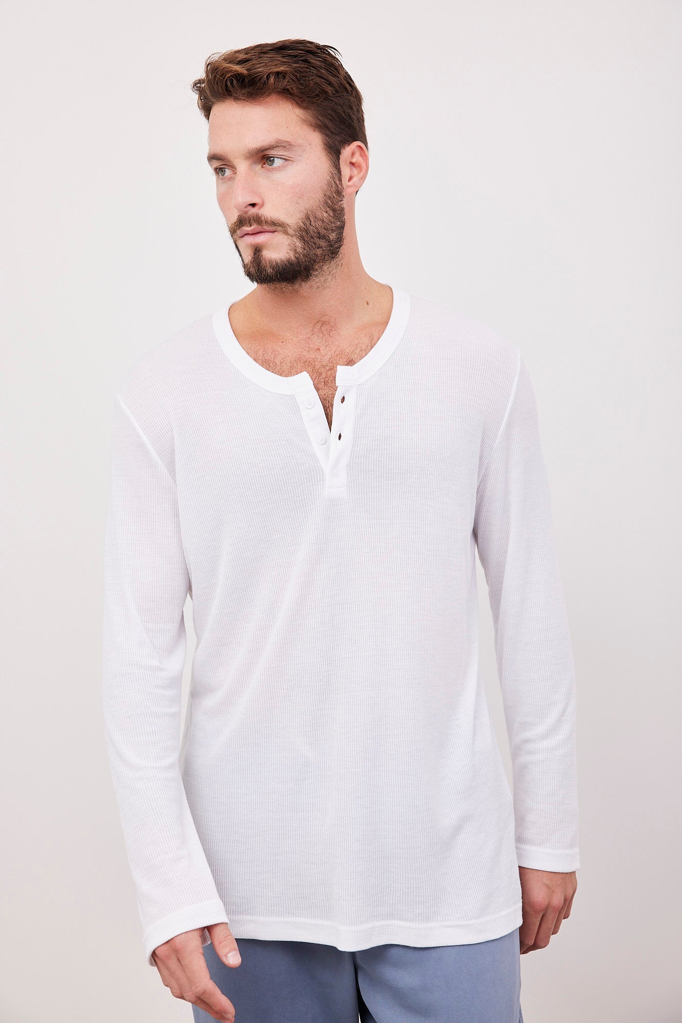 חולצה בטקסטורת פסים בשילוב כפתורים - ITAY BRANDS