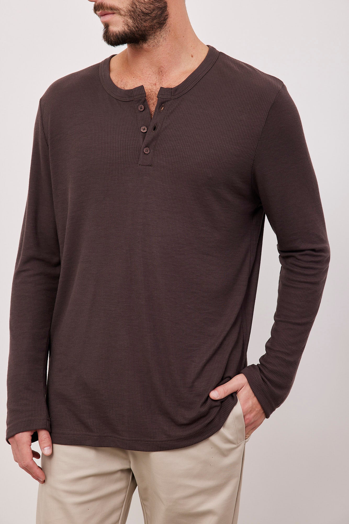 חולצה בטקסטורת פסים בשילוב כפתורים - ITAY BRANDS