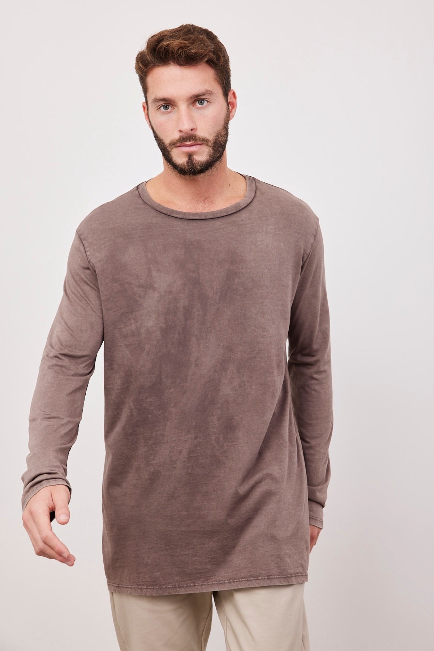 חולצת ווש ארוכה מכותנה - ITAY BRANDS