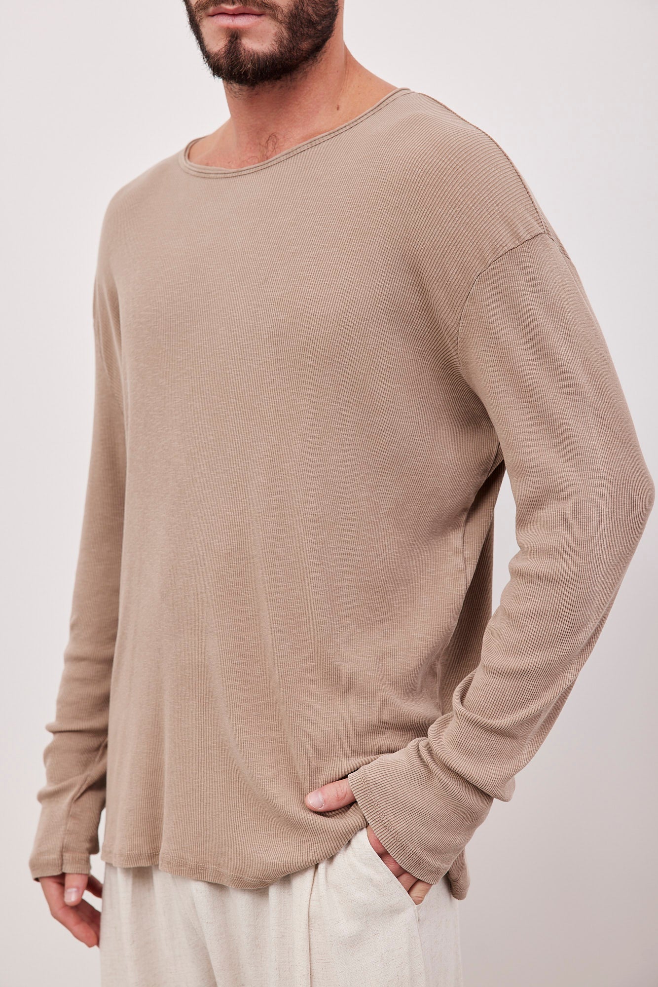 חולצת ריב ווש ארוכה - ITAY BRANDS