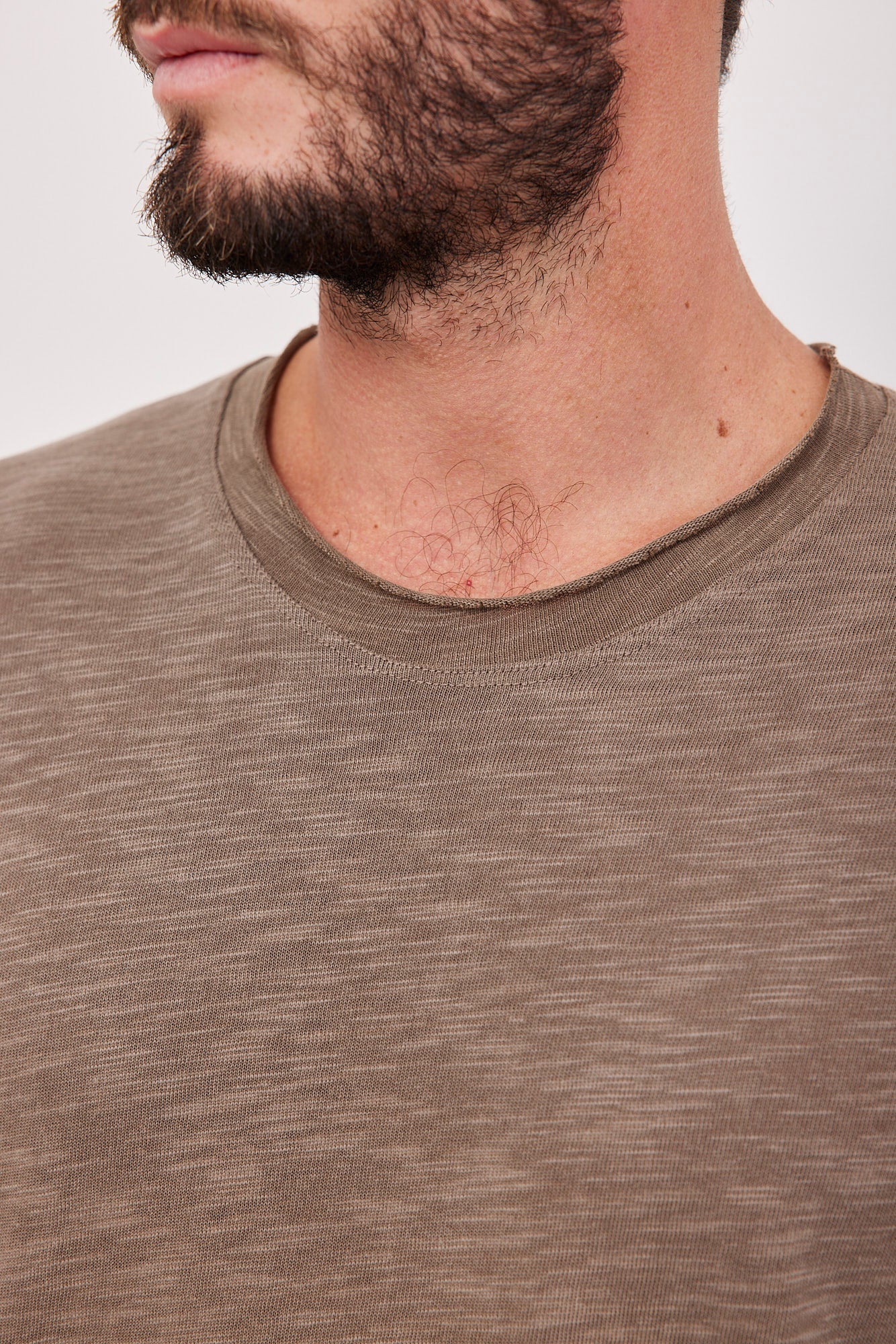 חולצת כותנה מלאנז׳ בסיומת פרומה - ITAY BRANDS