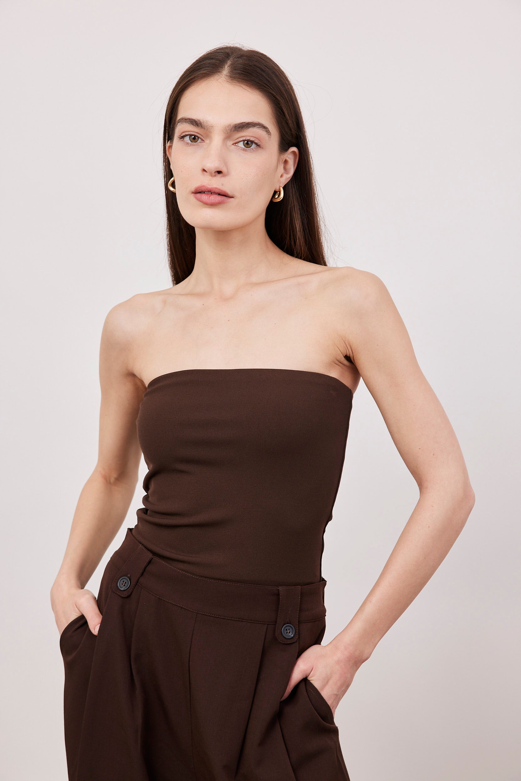 טופ סטרפלס מבד מחטב