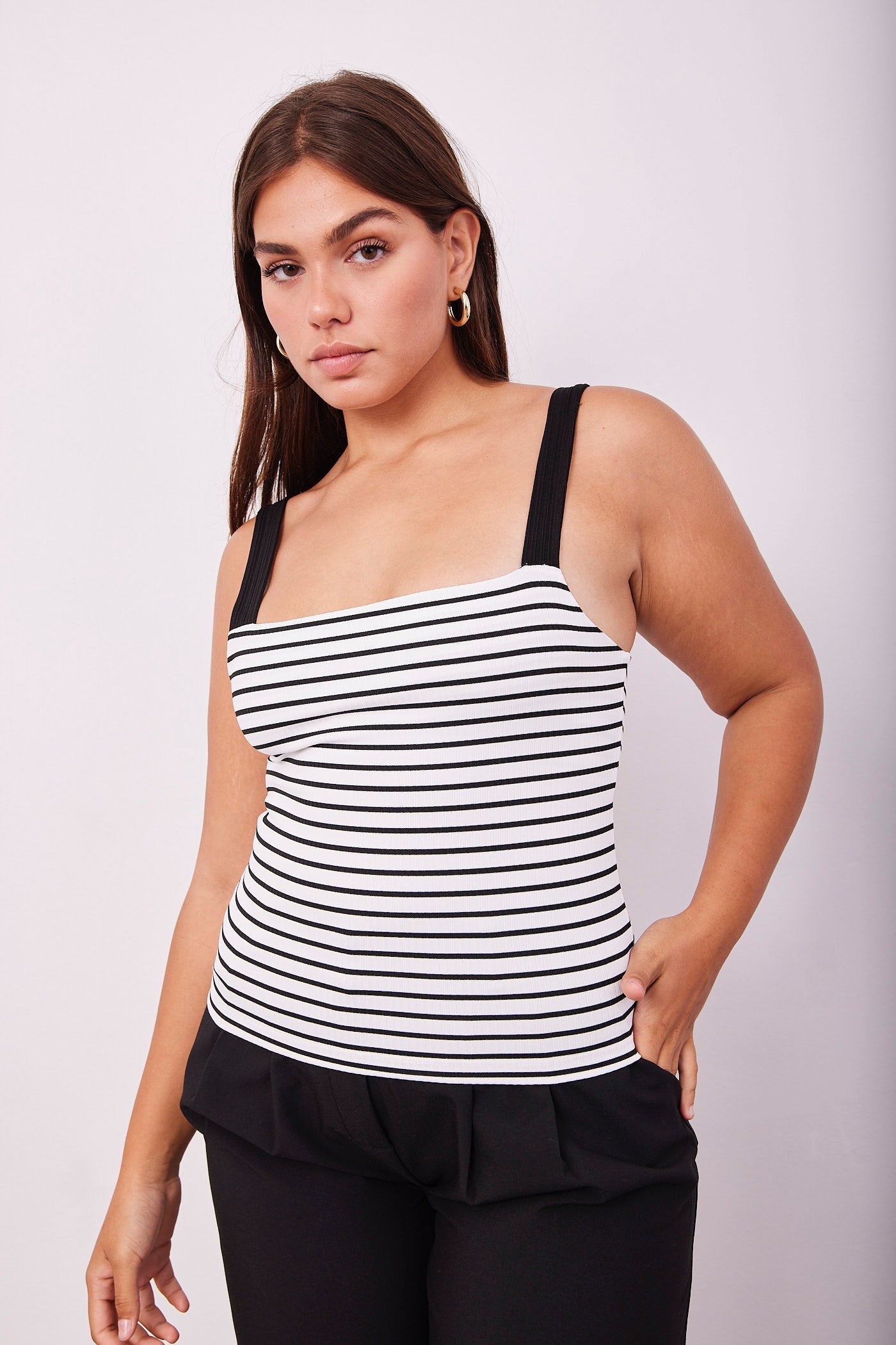 גופיית קולור בלוק פסים - ITAY BRANDS