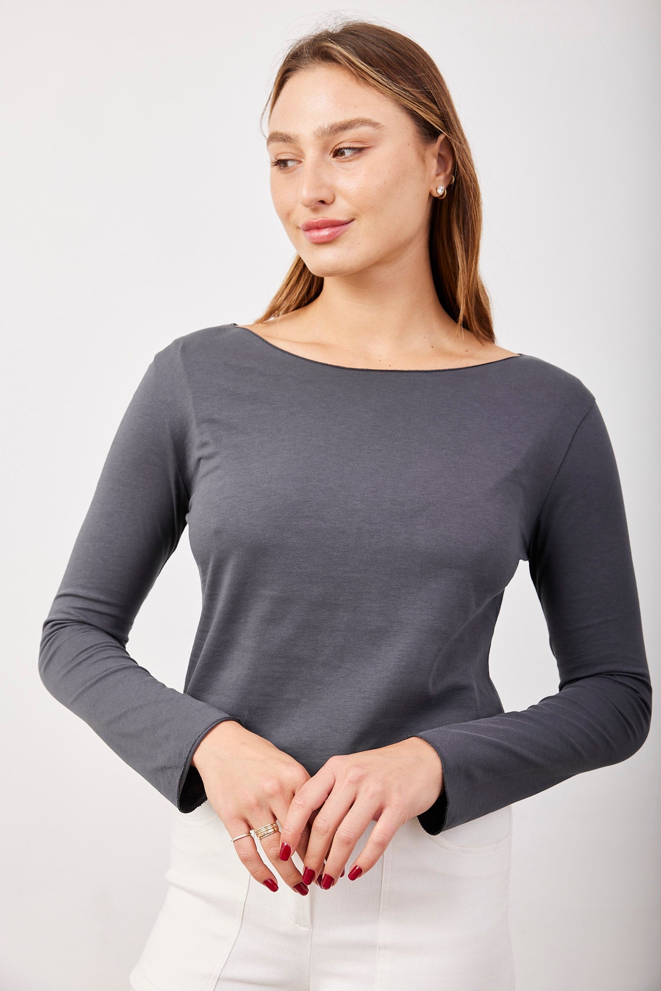 חולצה ארוכה בסיומת פרומה - ITAY BRANDS