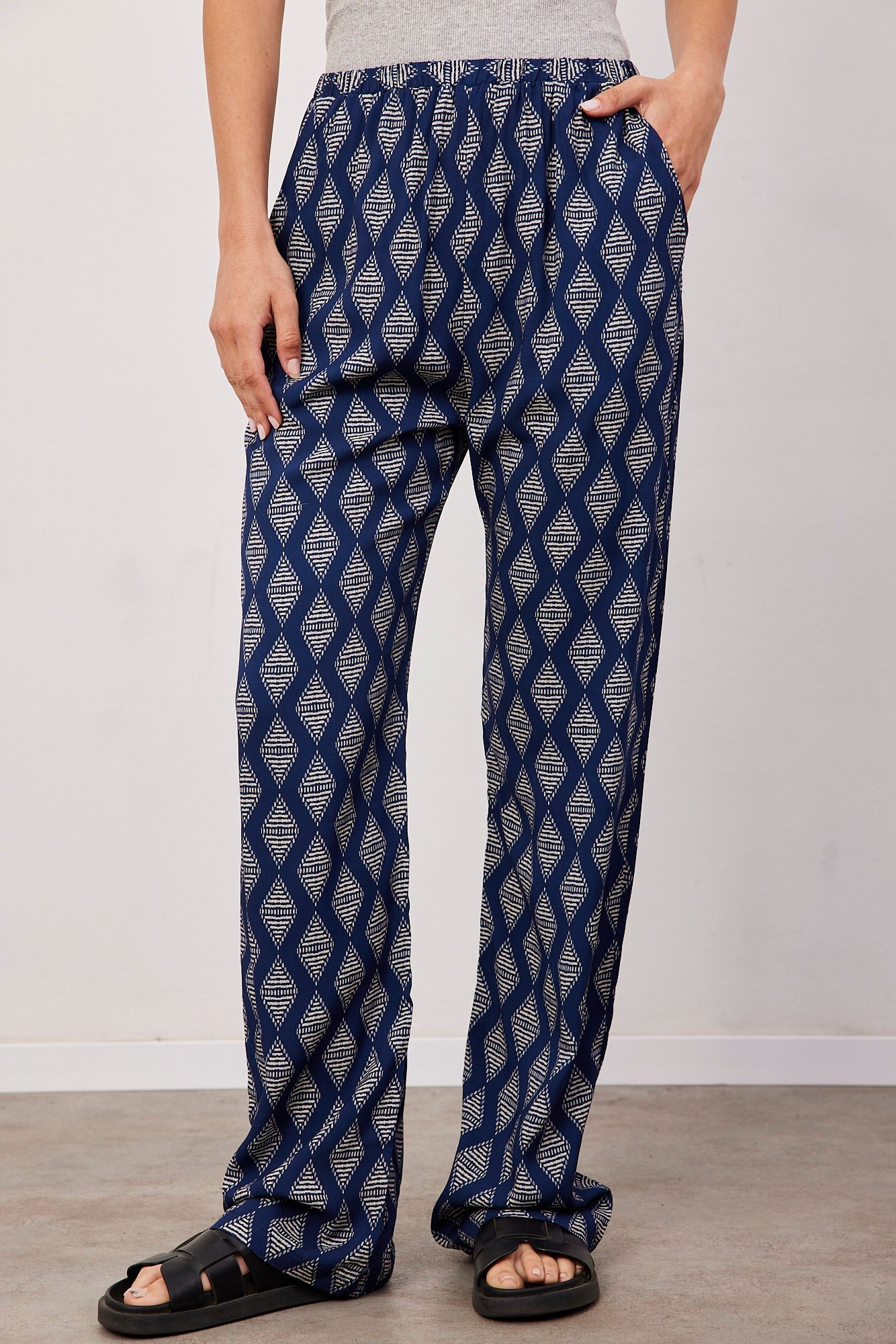 מכנסיים רחבים בהדפס - ITAY BRANDS