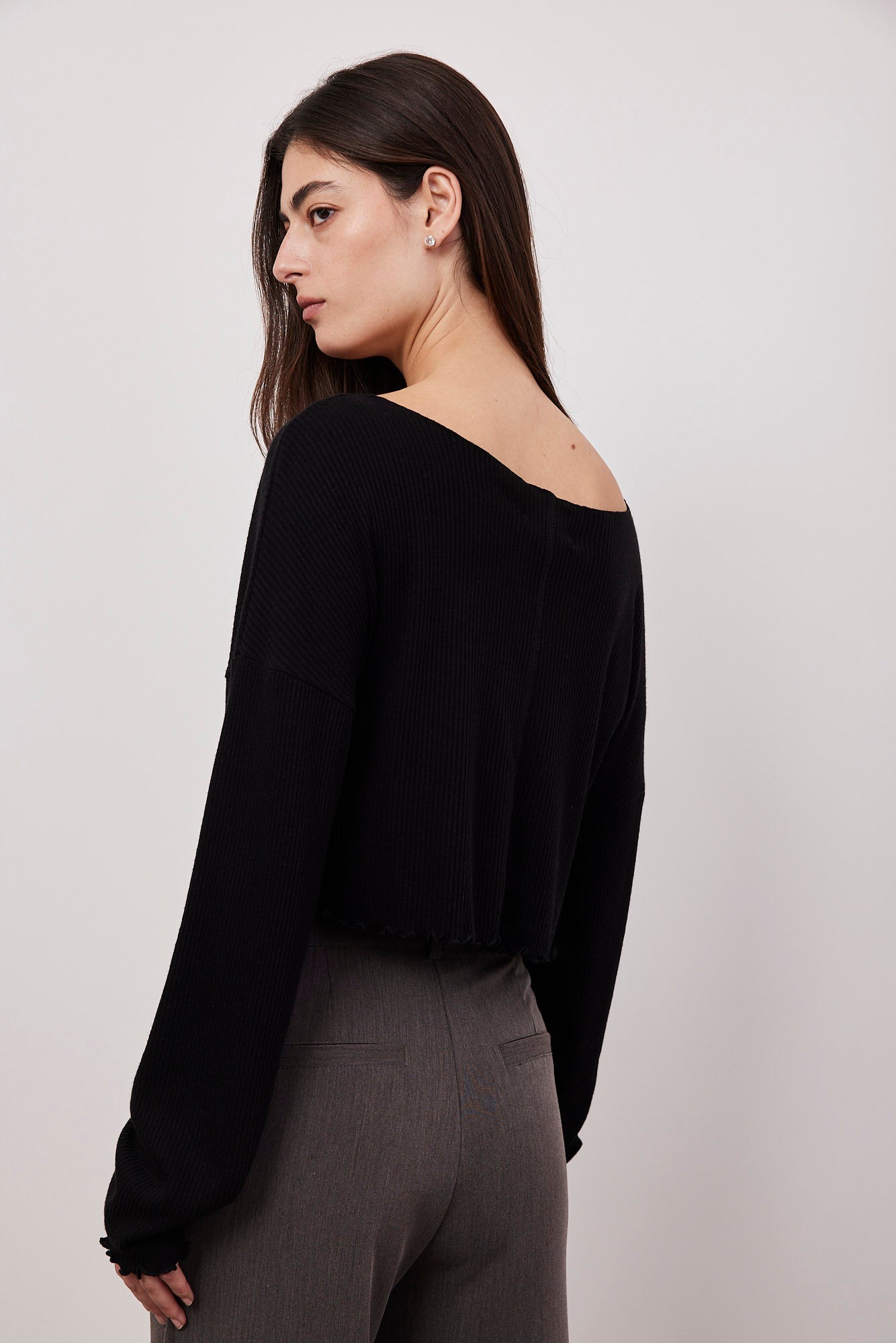 חולצת קרופ בגימור בייבלוק - ITAY BRANDS