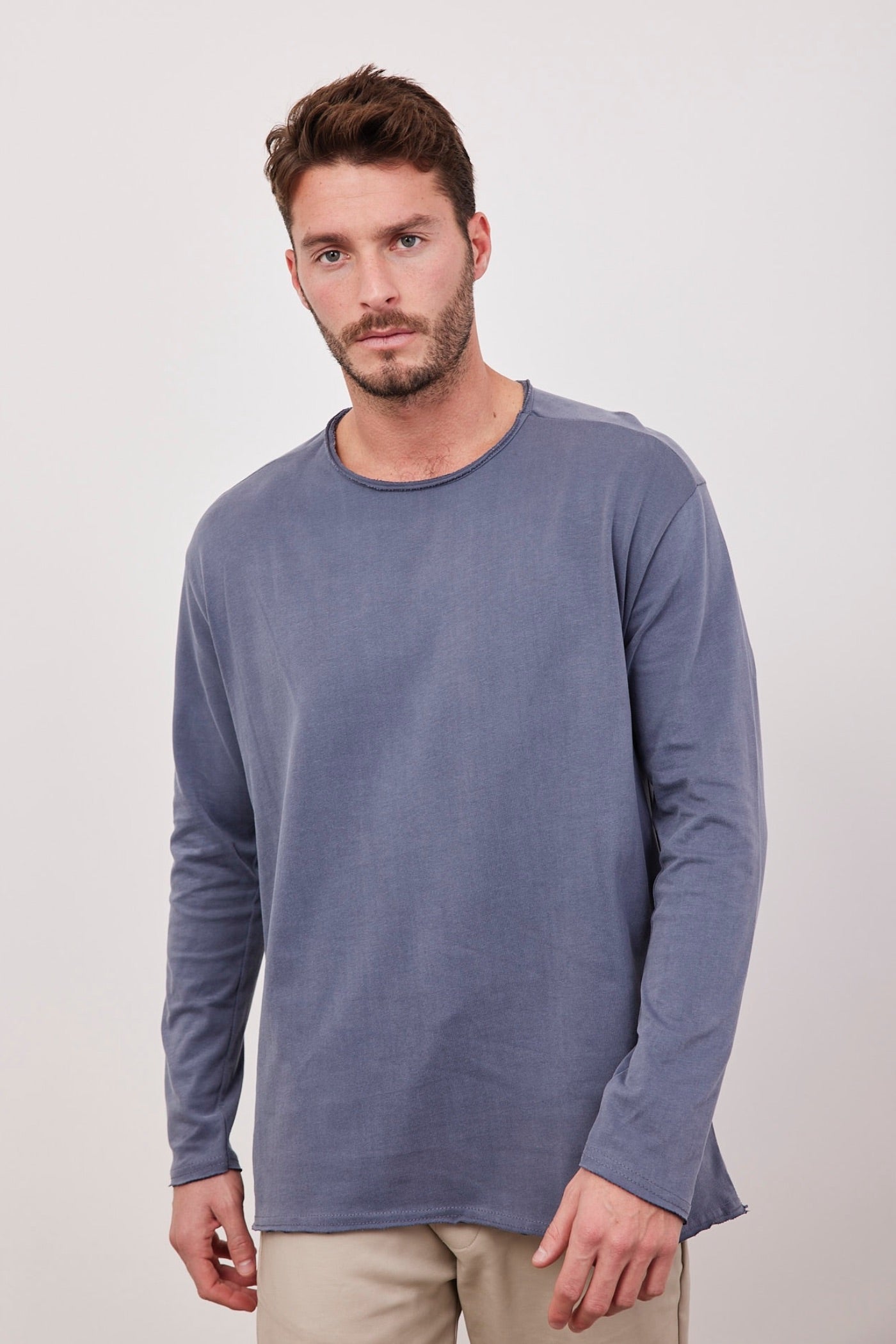 חולצה ארוכה במפתח עגול פרום - ITAY BRANDS