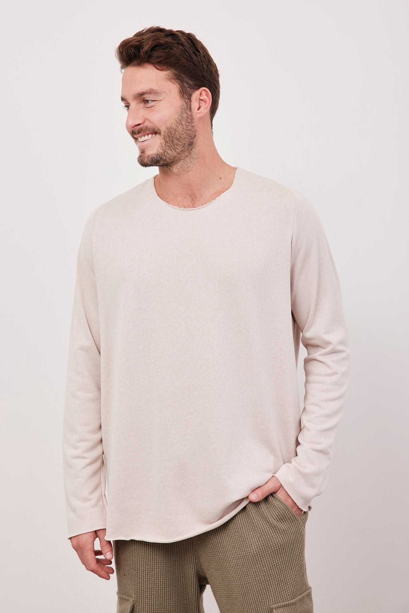 חולצת פרנץ טרי בסיומת גזורה - ITAY BRANDS