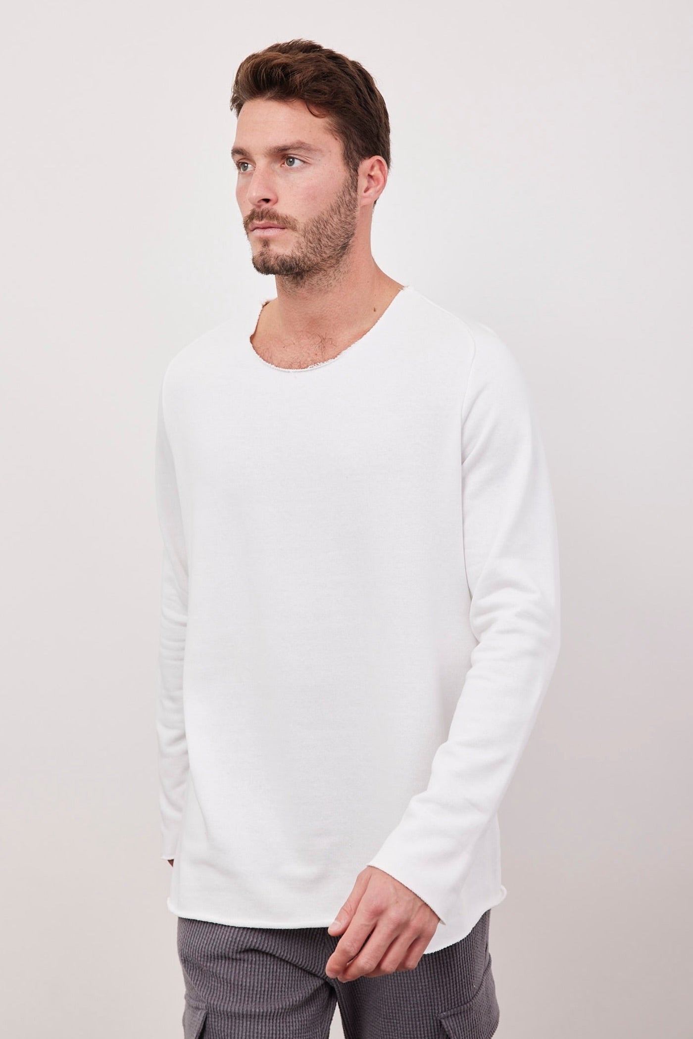 חולצת פרנץ טרי בסיומת גזורה - ITAY BRANDS