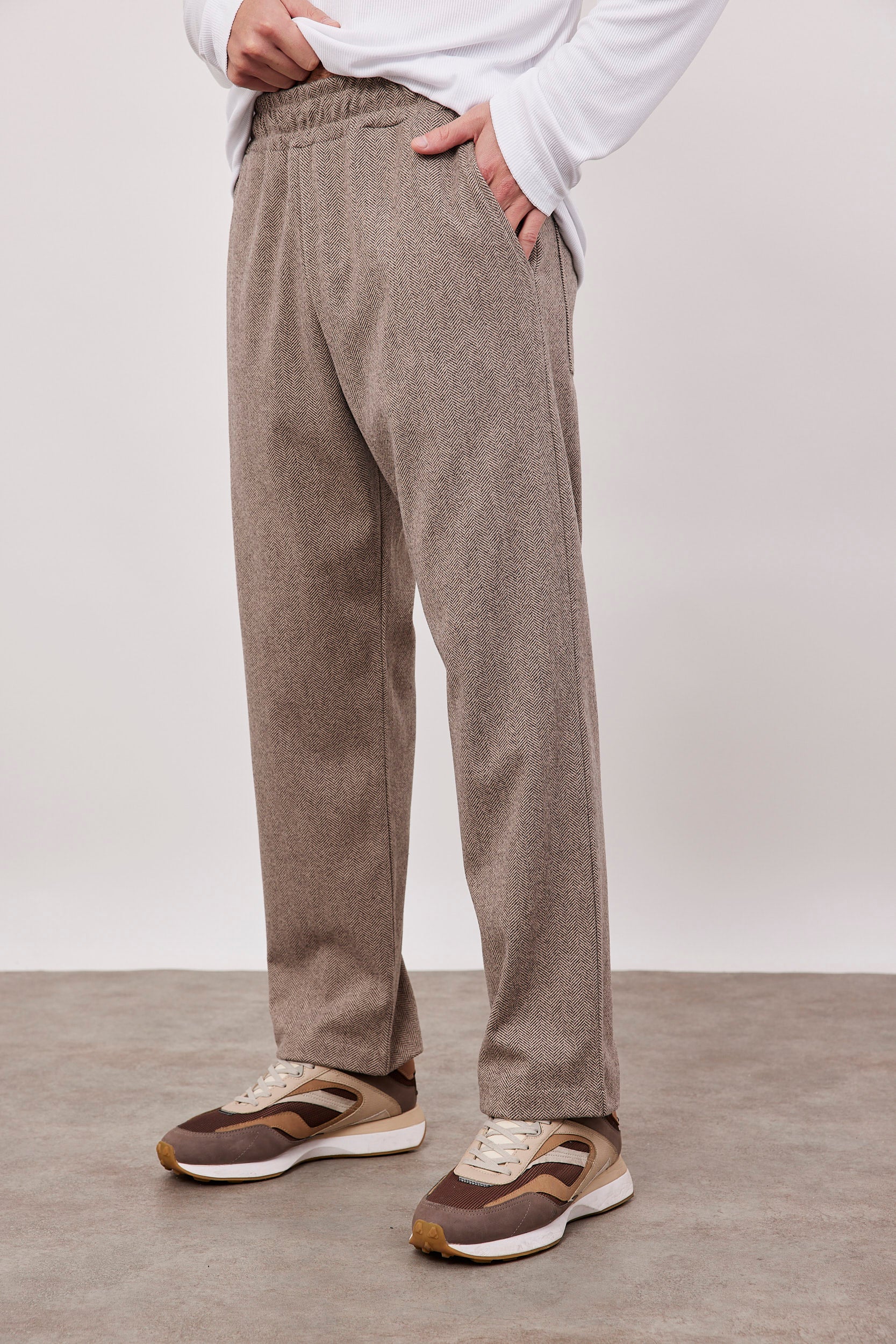 מכנס ארוך דמוי צמר