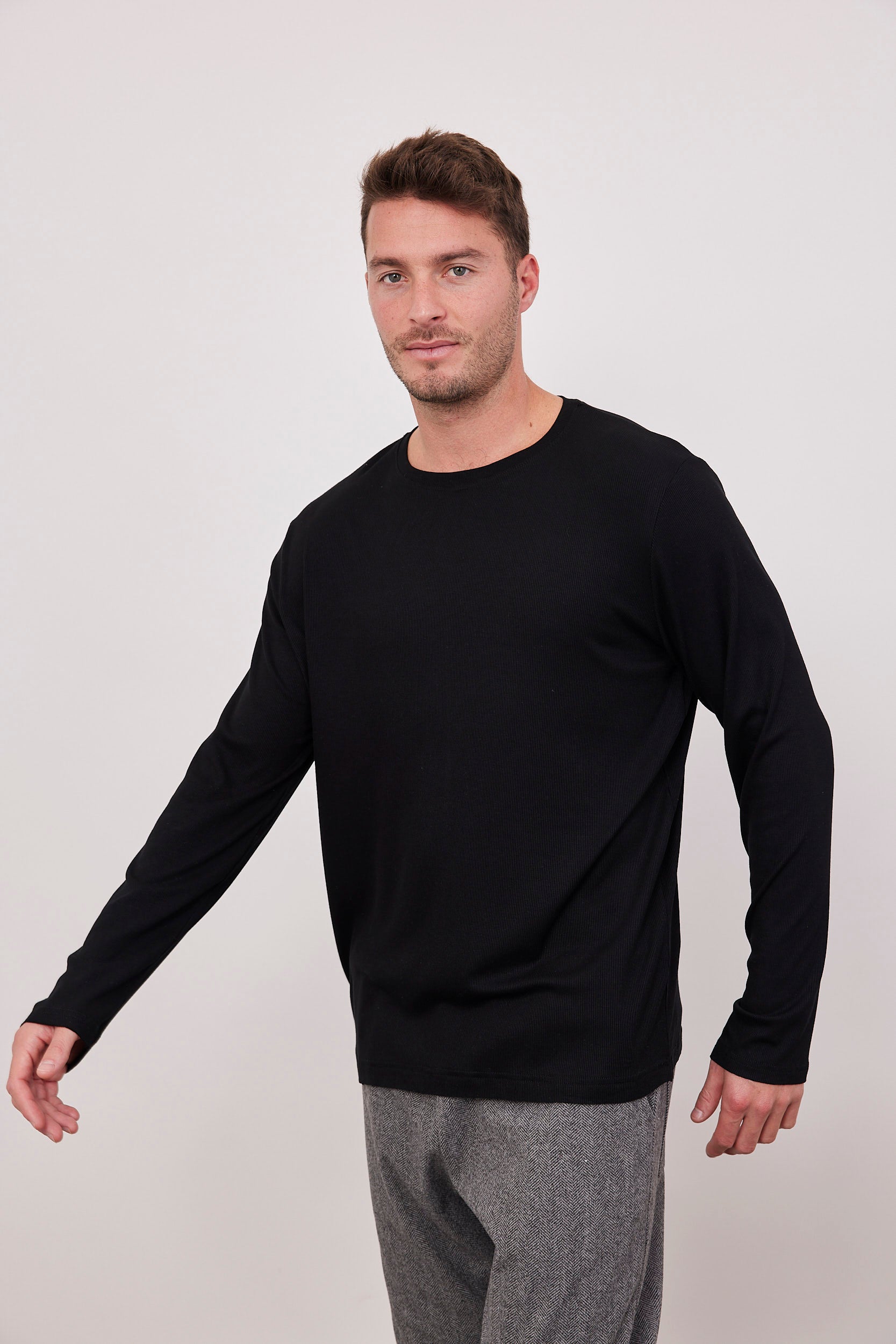 חולצת ניקי ארוכה מבד ריב