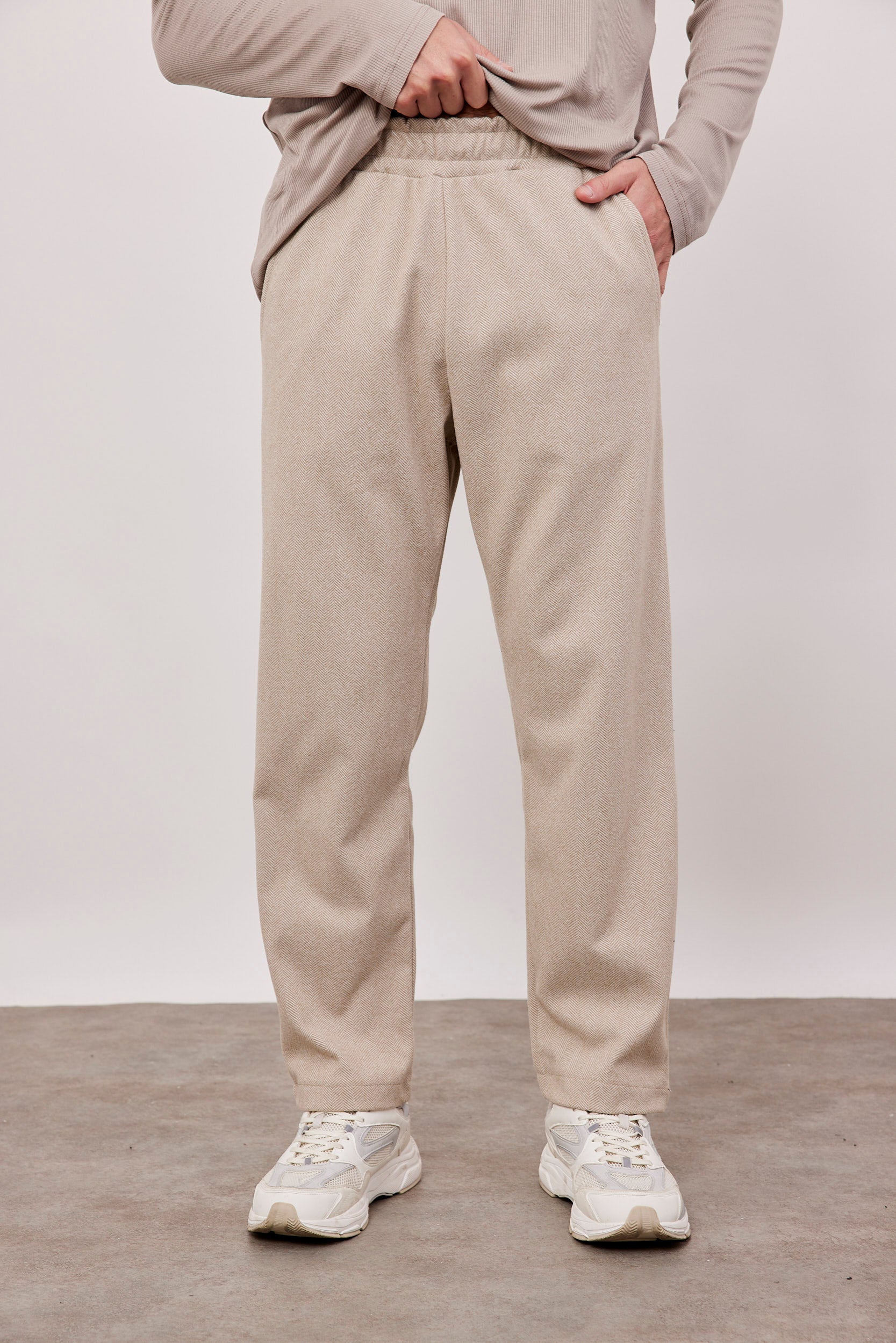 מכנס ארוך דמוי צמר