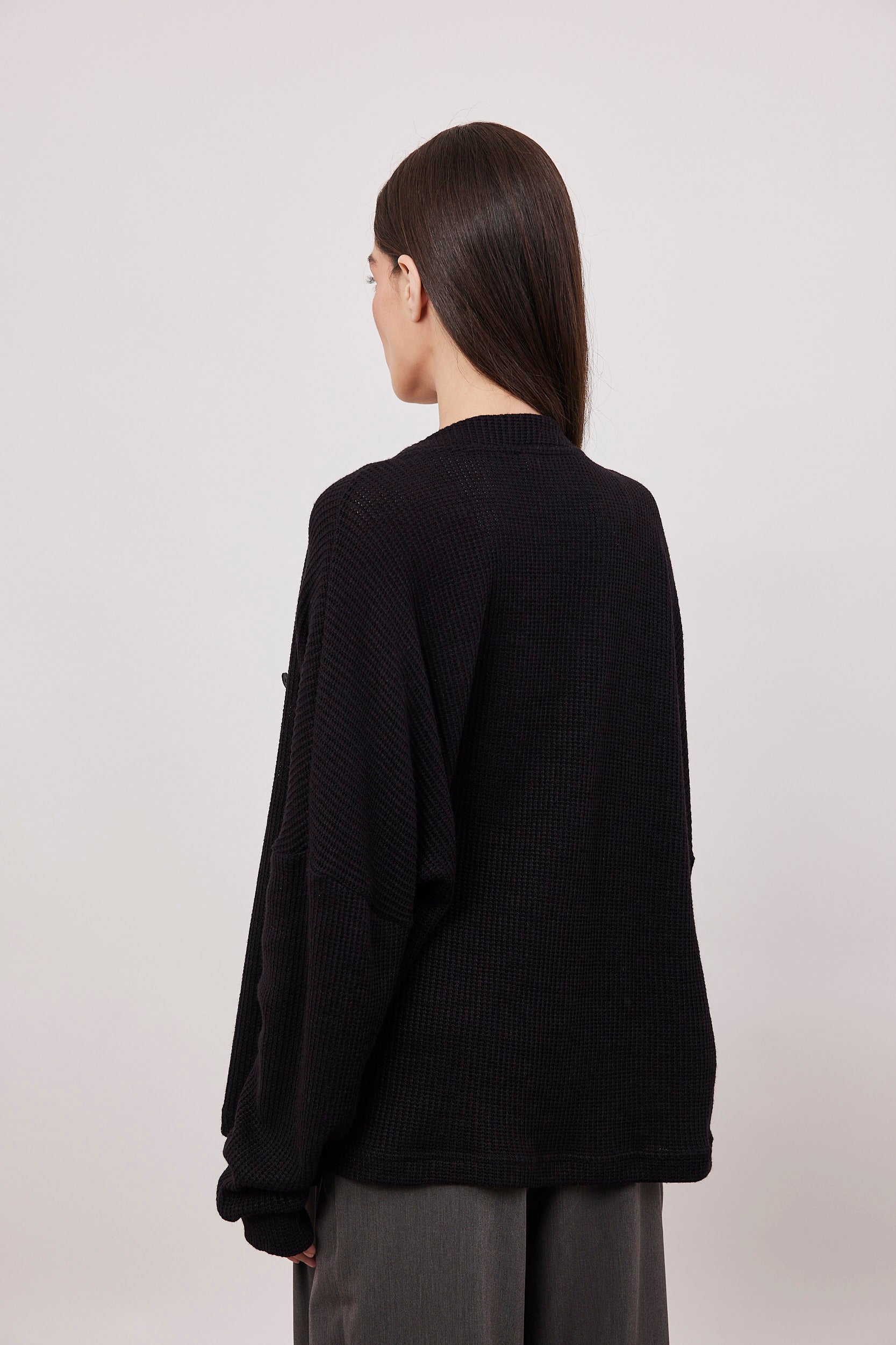 קרדיגן בד וופל