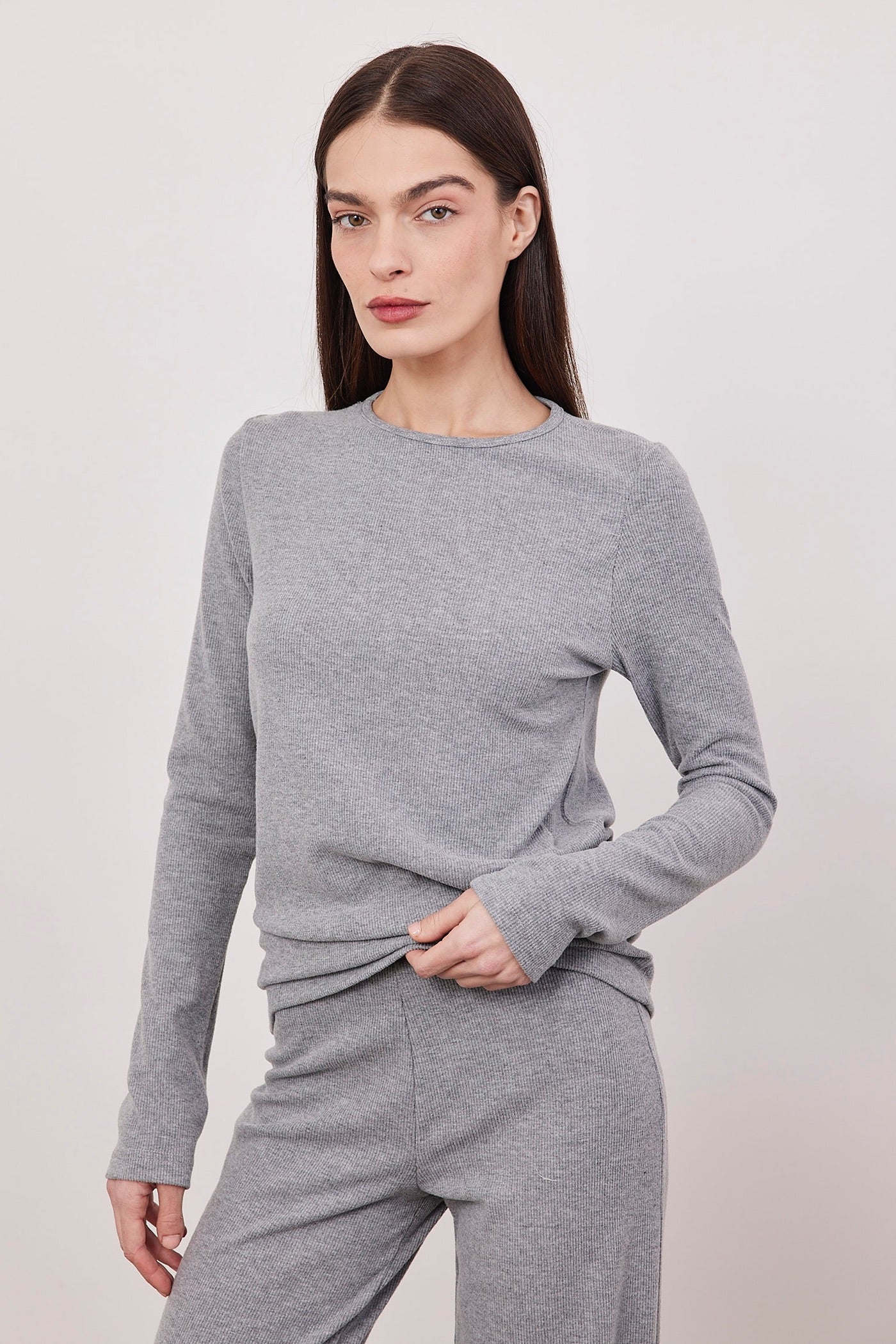 חולצת סריג ריב ארוכה