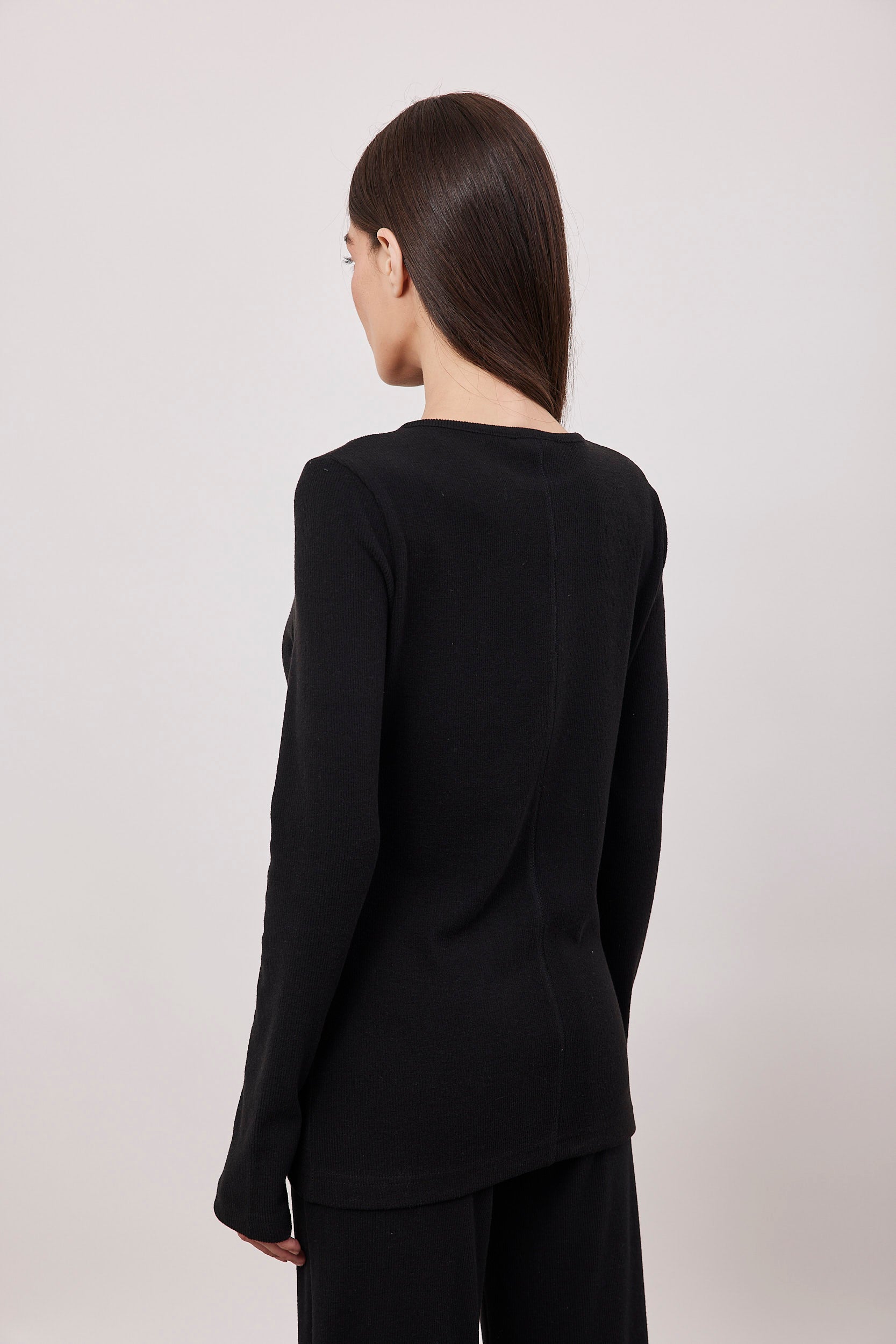 חולצת סריג ריב ארוכה