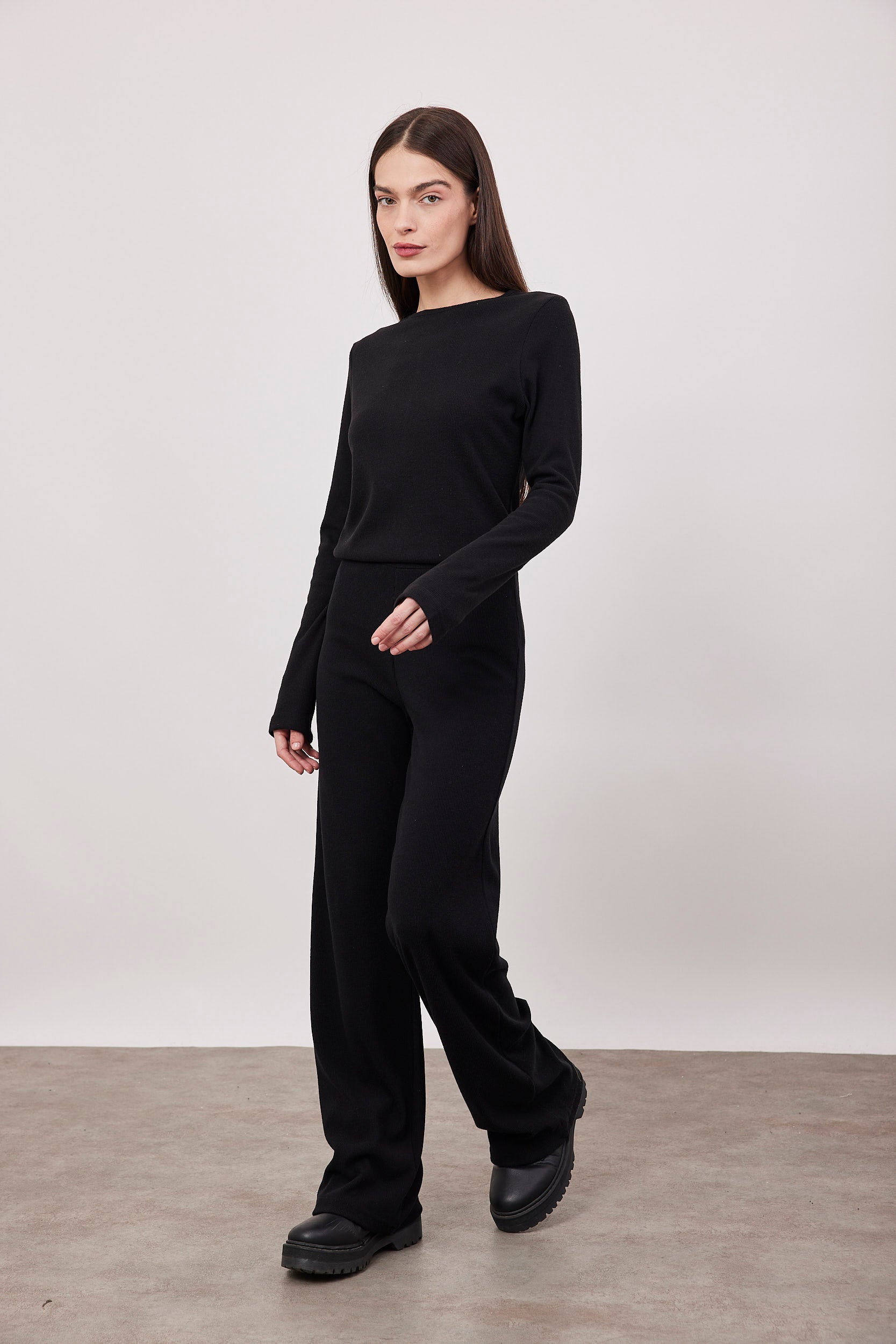 חולצת סריג ריב ארוכה