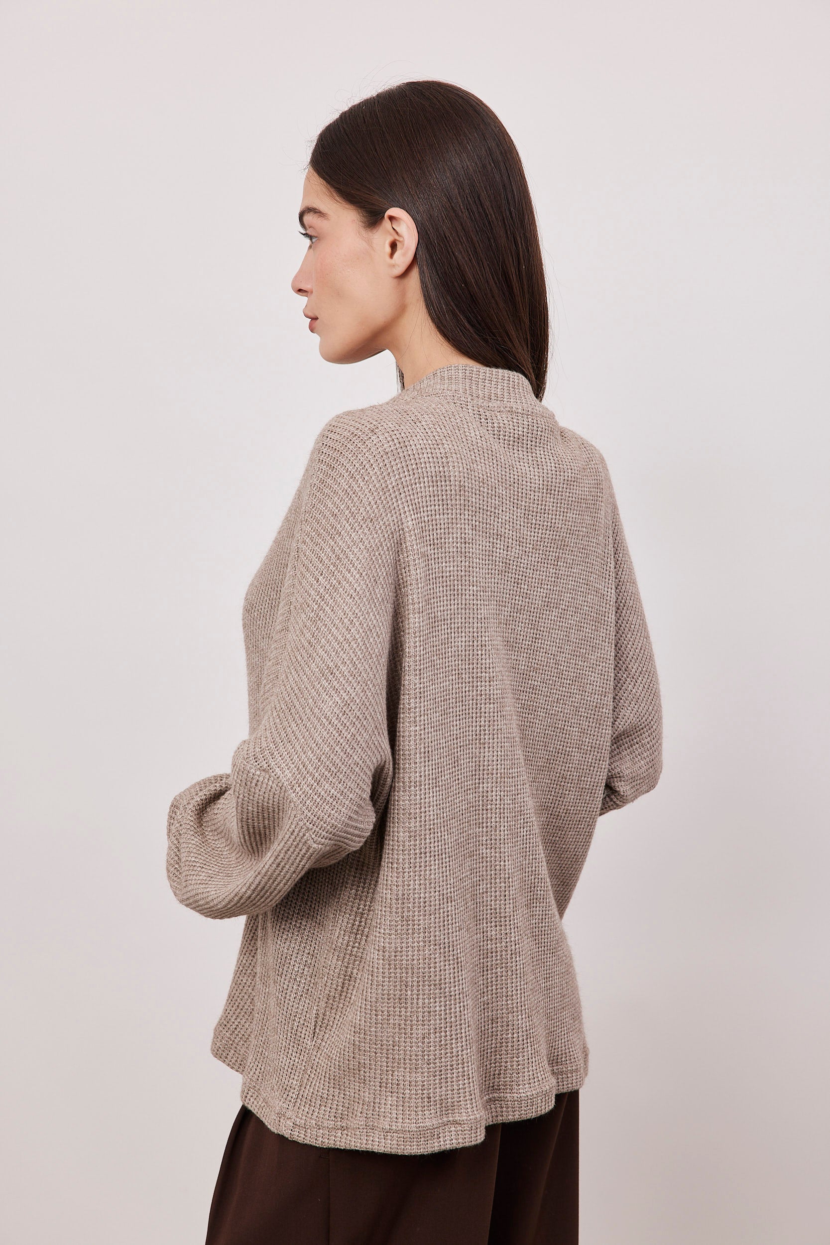 קרדיגן בד וופל