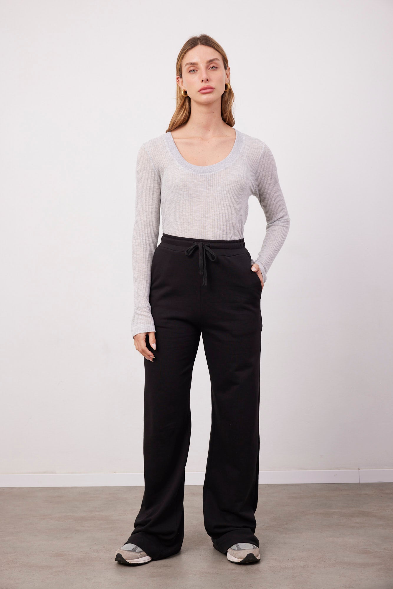 מכנסי פרנץ׳ טרי מתרחבים - ITAY BRANDS