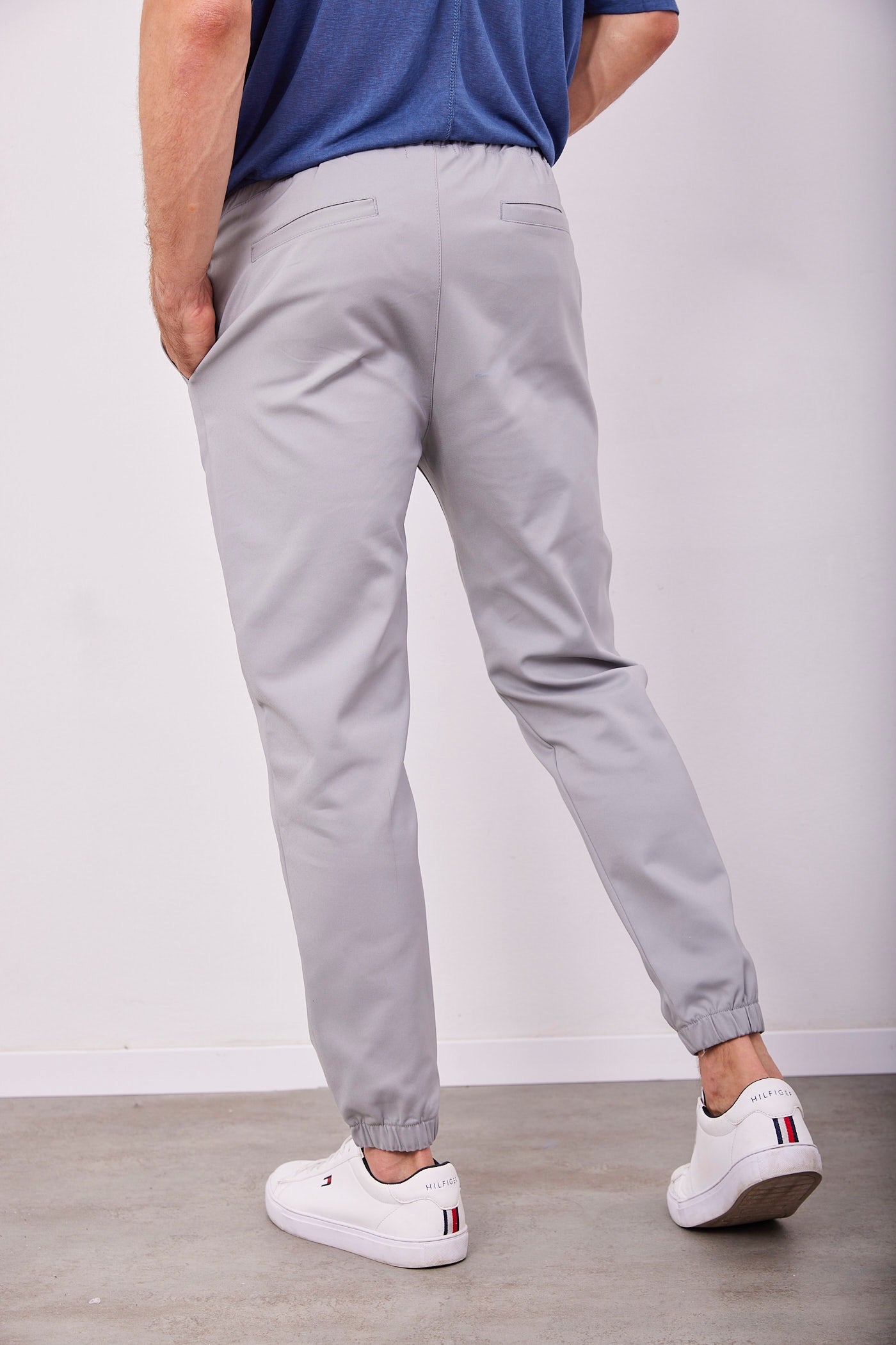 מכנסיים ארוכים עם גומי בסיומת - ITAY BRANDS