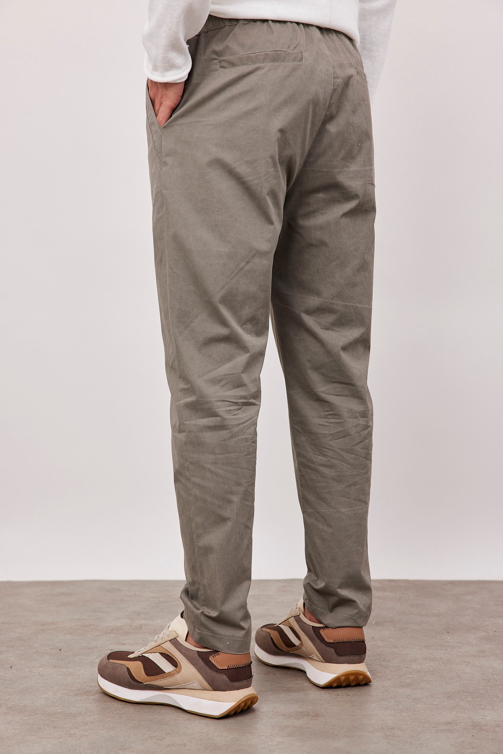 מכנסי כותנה עם שרוך