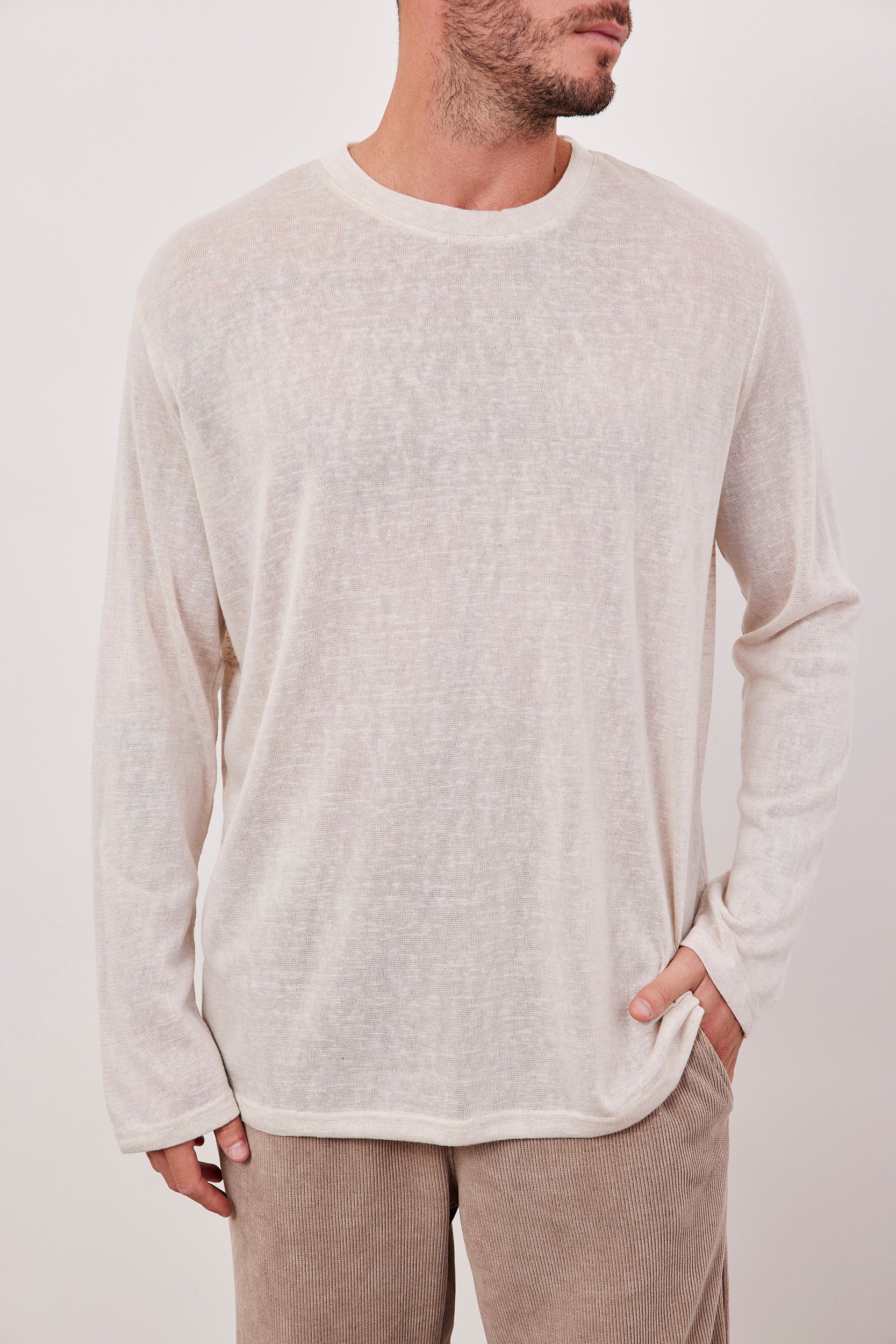 חולצה ארוכה בטקסטורה גזרה רחבה