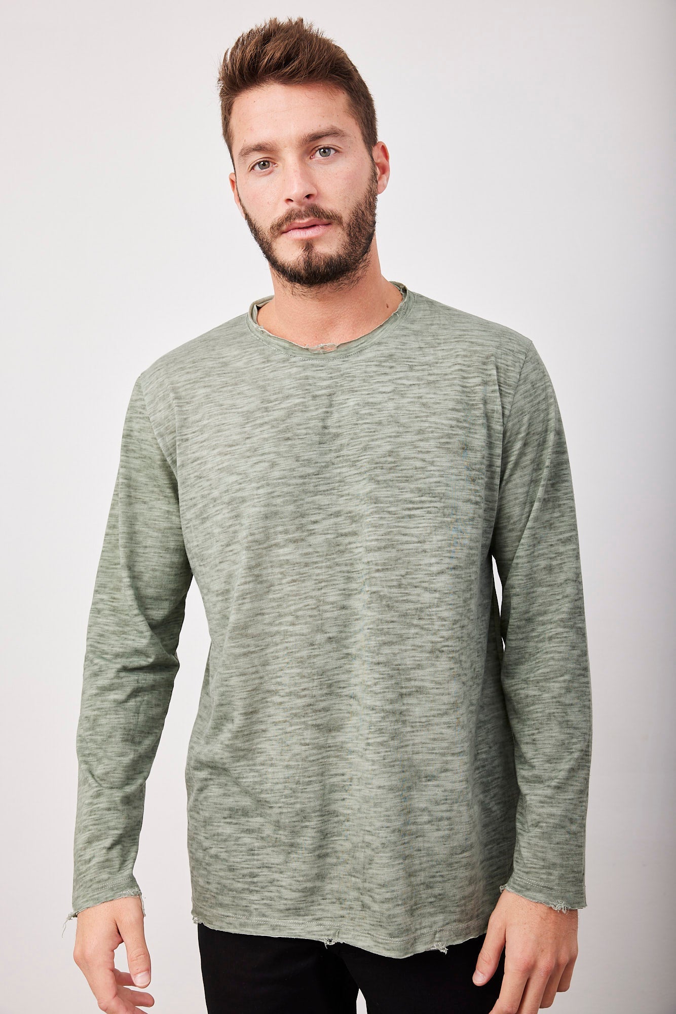 חולצת מלאנז׳ ארוכה - ITAY BRANDS