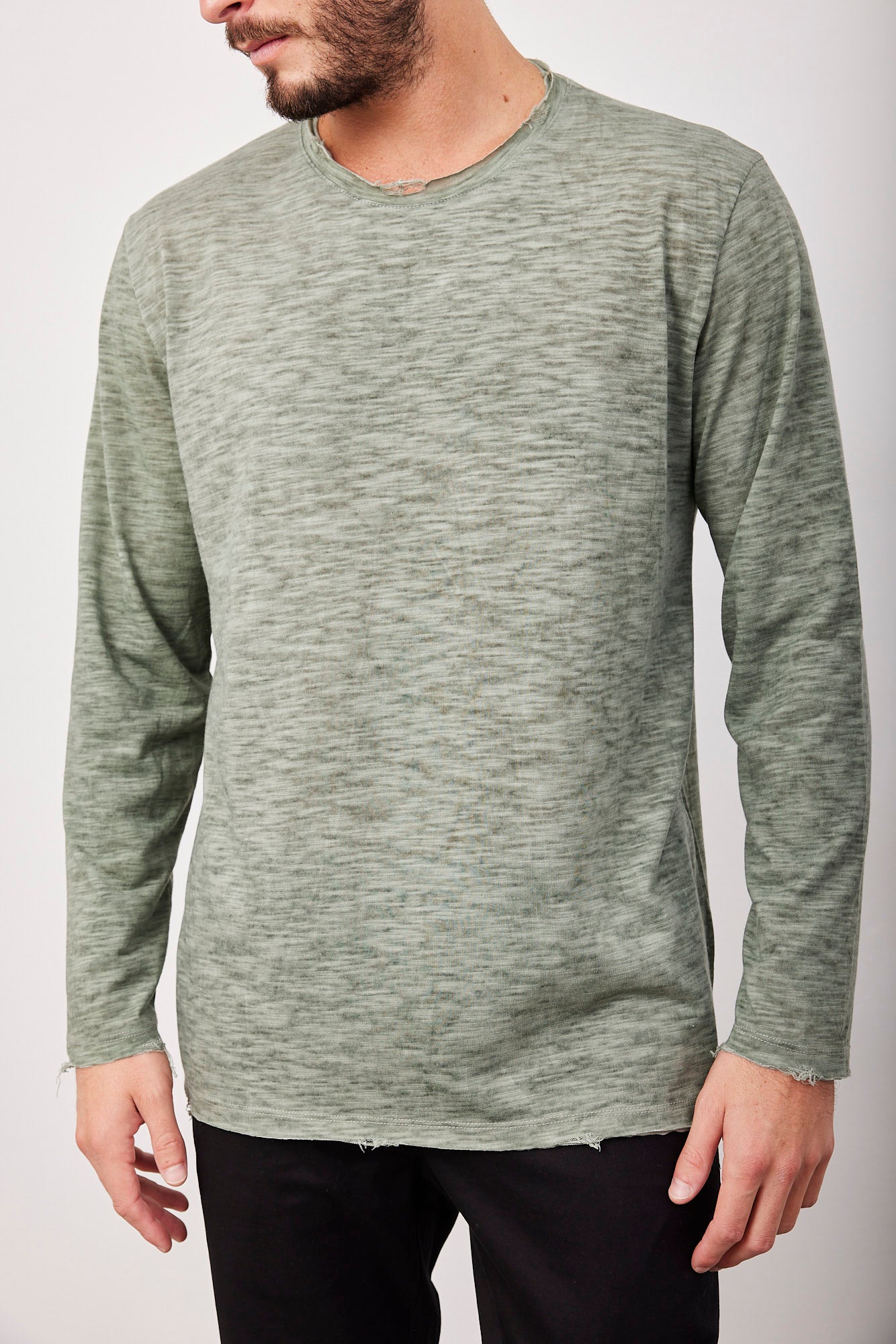 חולצת מלאנז׳ ארוכה - ITAY BRANDS